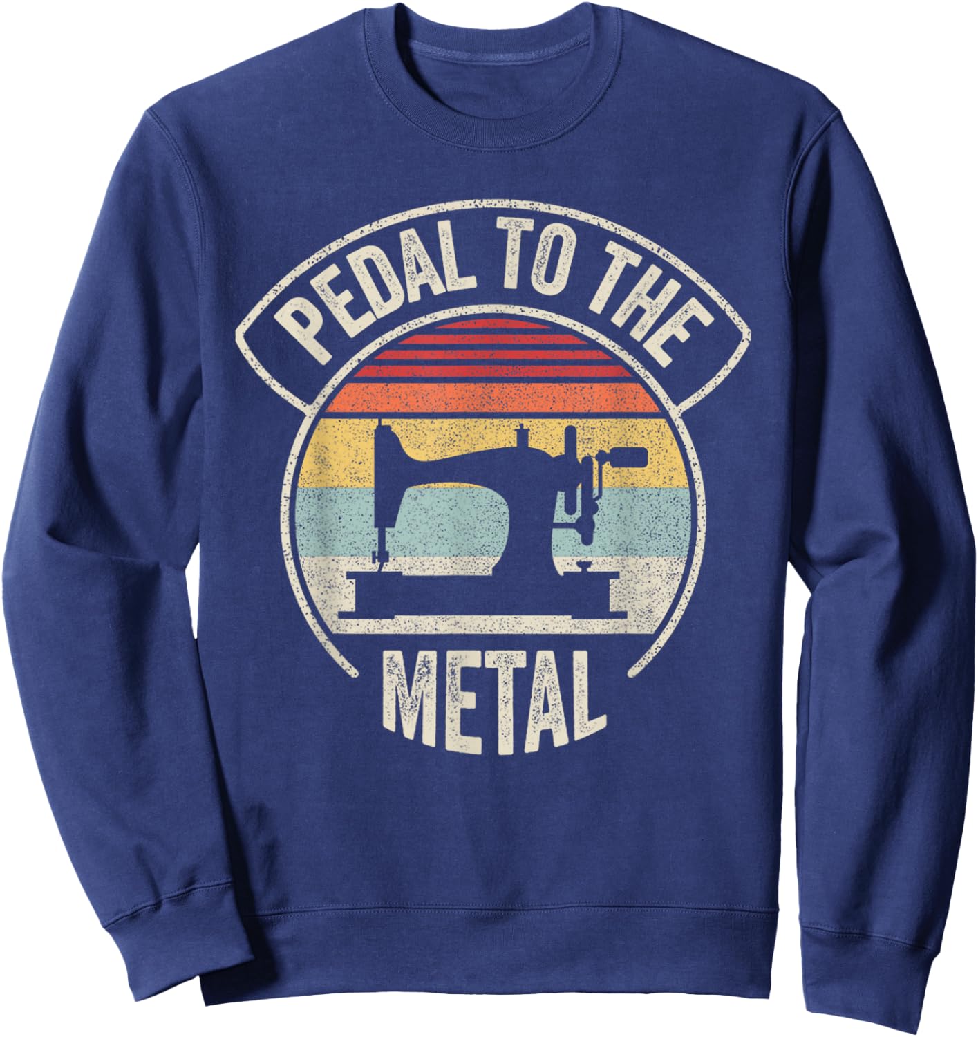 Vintage Retro Sewing Machine Lover For Sew Lovers Seamstress Sweatshirt - Sweatshirt | Navy