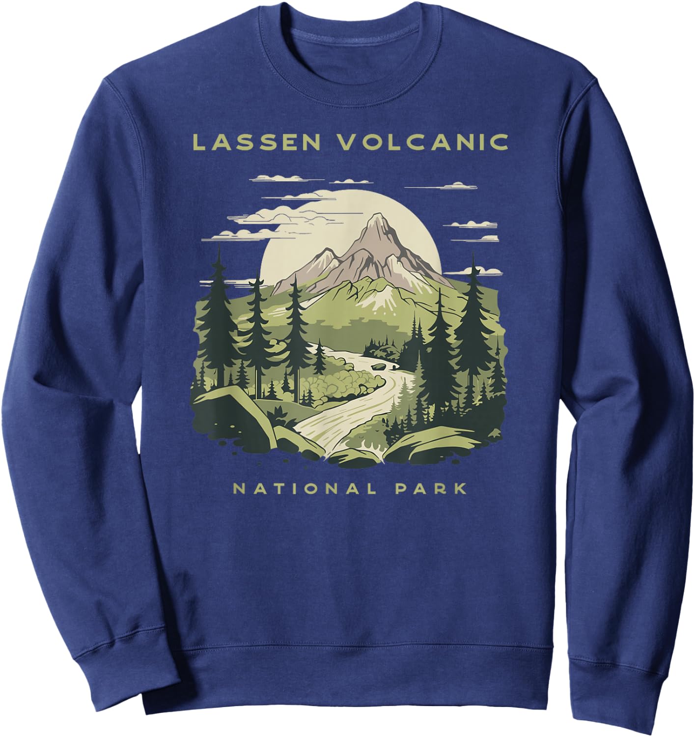 Lassen Volcanic National Park Vintage Sweatshirt - Sweatshirt | Navy