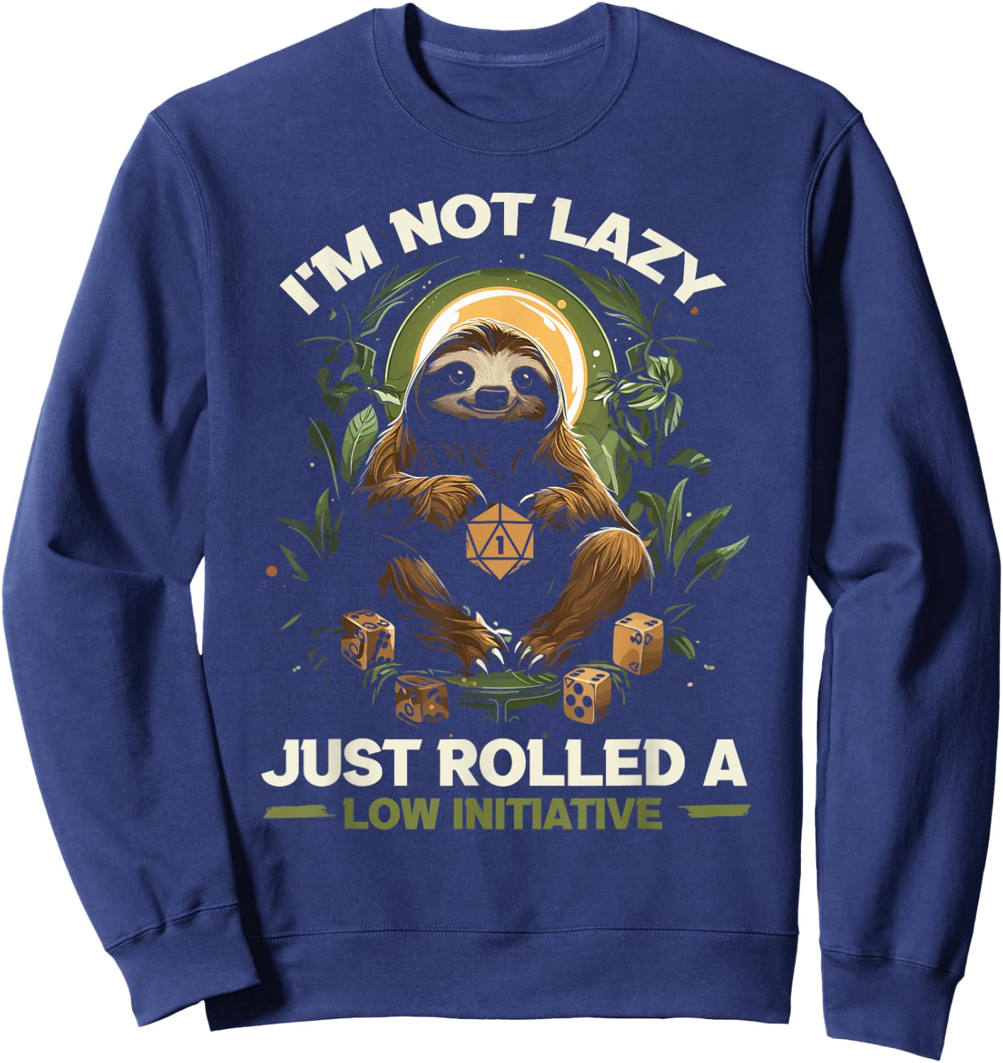 RPG Gaming Role Playing D20 Tabletop Games Funny RPG Gamer Sweatshirt - Sweatshirt | Navy