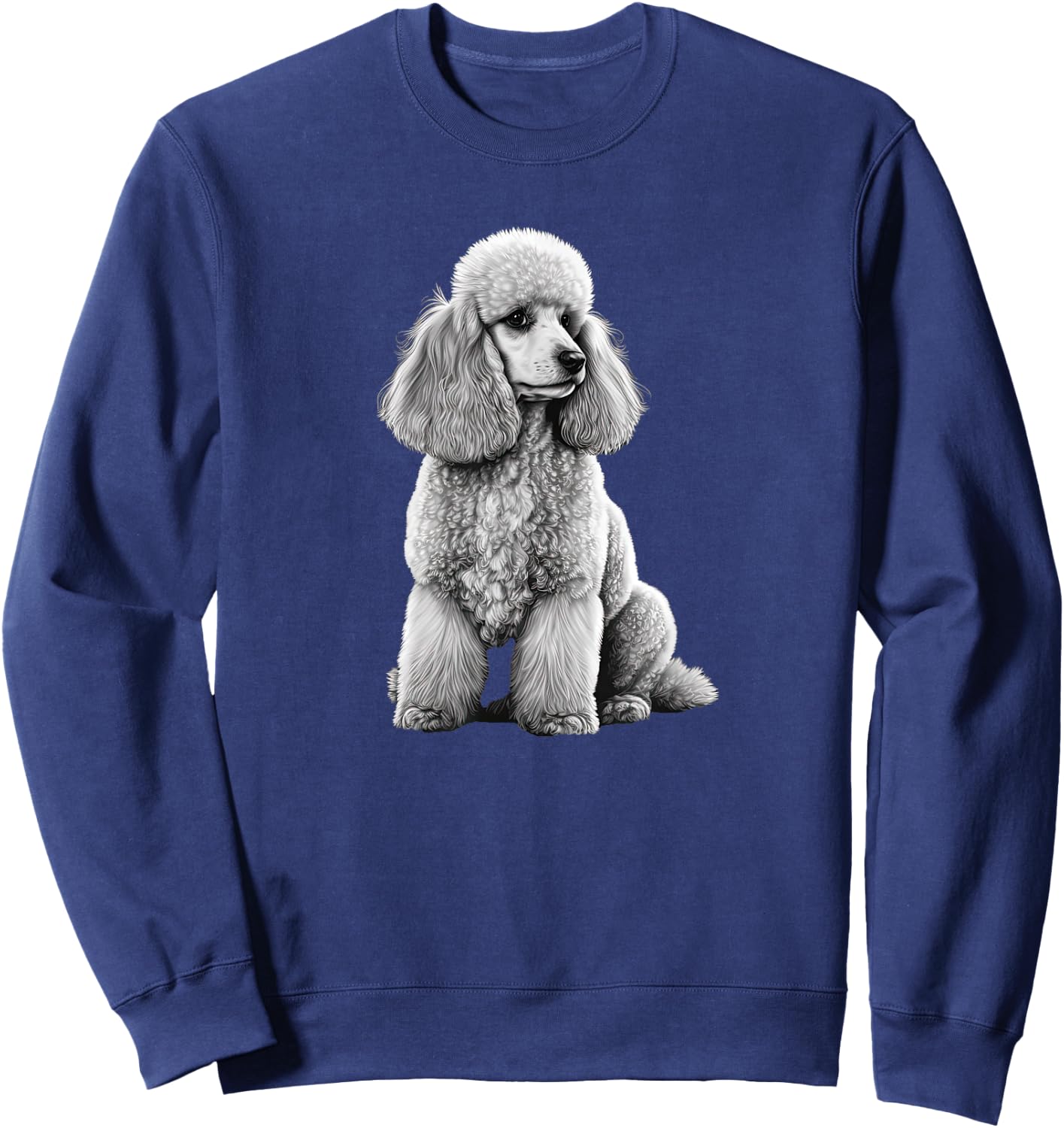 Funny Poodle Dog Miniature Poodle Toy Poodle Women Kids Sweatshirt - Sweatshirt | Navy