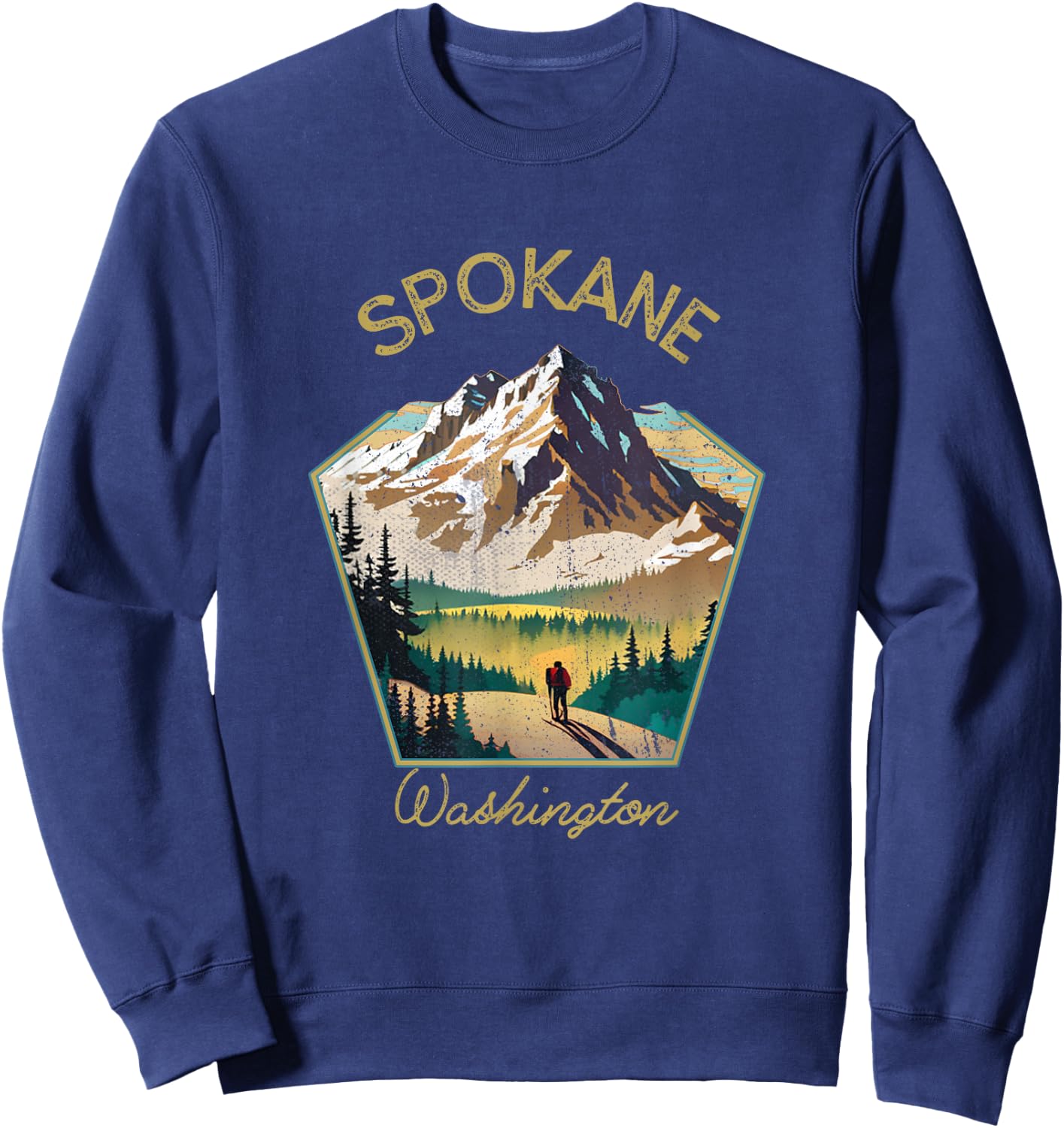 Spokane Retro Clothing - Spokane Souvenir Sweatshirt - Sweatshirt | Navy