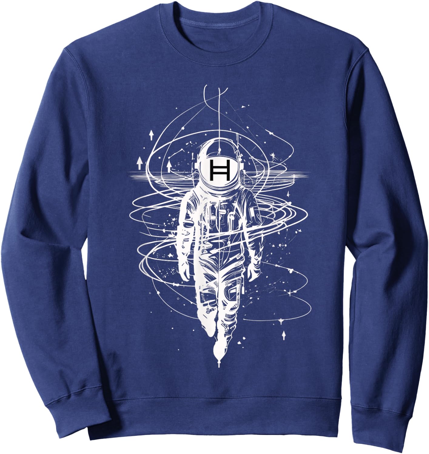 HBAR Crypto BULLRUN 2024 HODL Hedera Hashgraph Token Sweatshirt - Sweatshirt | Navy