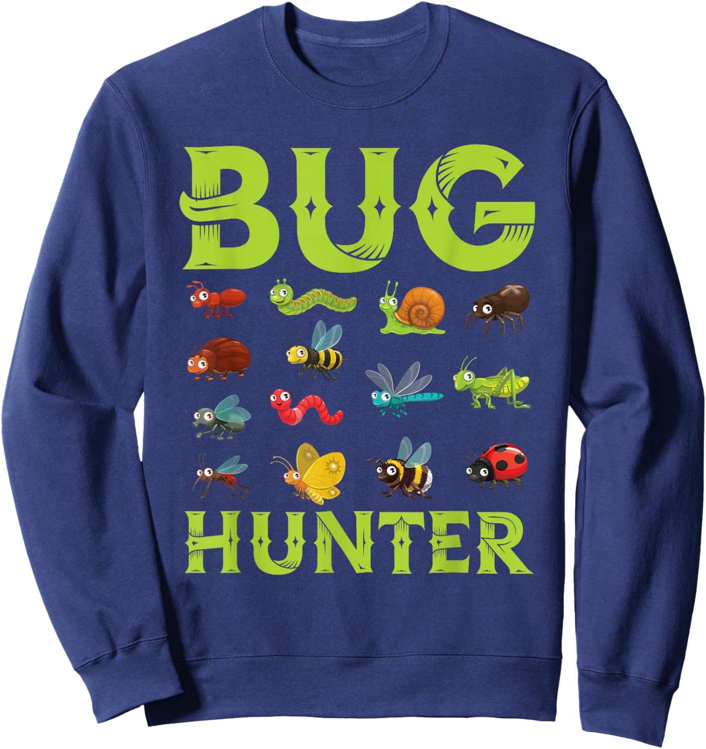 Bug Lover Insects Entomologist Boys Girls Biologist Sweatshirt - Sweatshirt | Navy