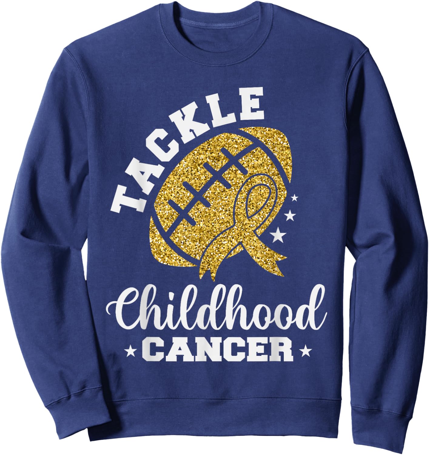 Tackle Childhood cancer Awareness Sweatshirt - Sweatshirt | Navy