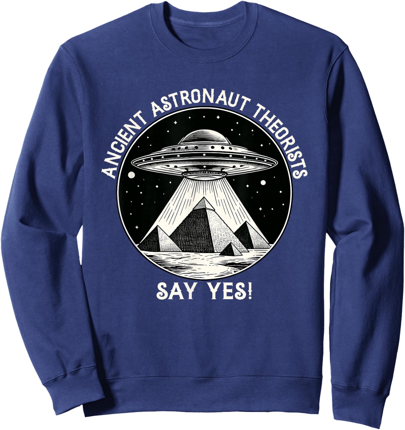 Ancient Astronaut Theorists Flying saucer - Aliens Sweatshirt - Sweatshirt | Navy