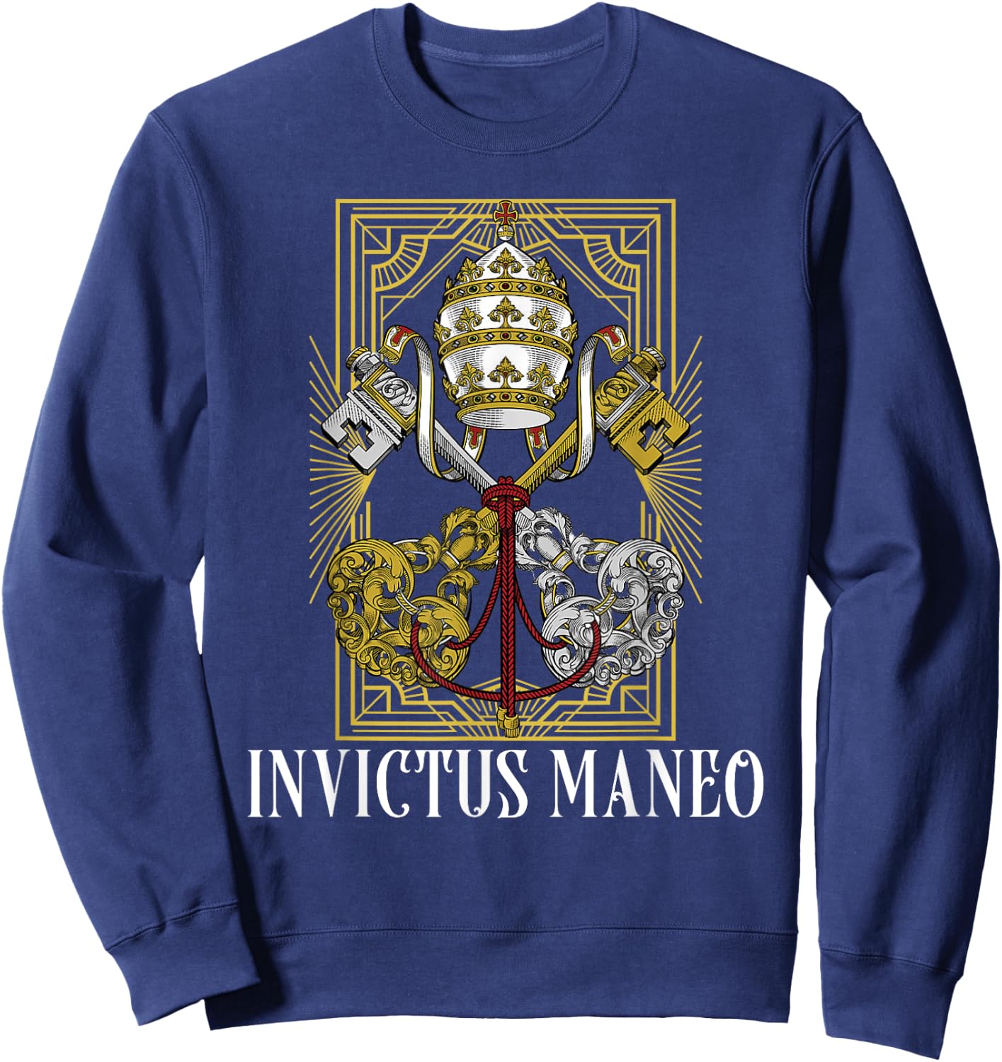 Catholic Holy See Latin Mass Vatican Sweatshirt - Sweatshirt | Navy