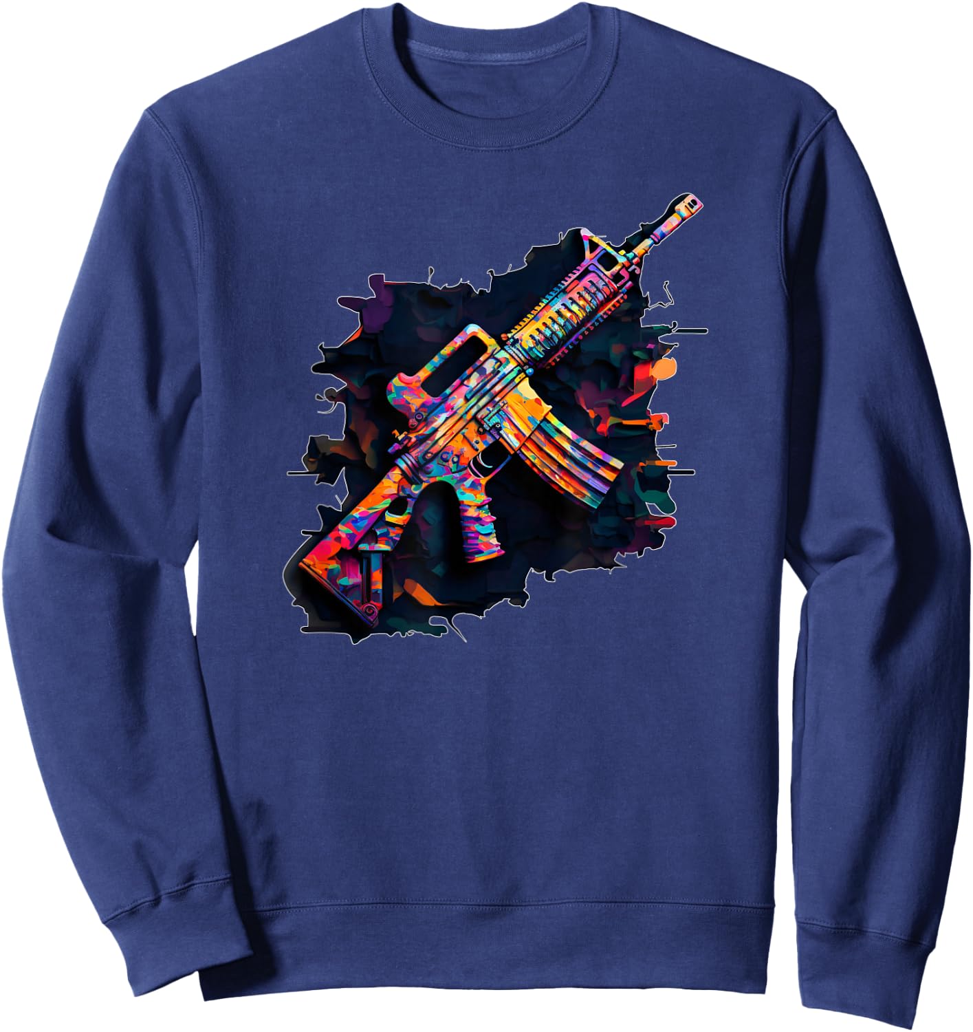 AR15 Mythical Rifle Life & Shooting in Colours Sweatshirt - Sweatshirt | Navy