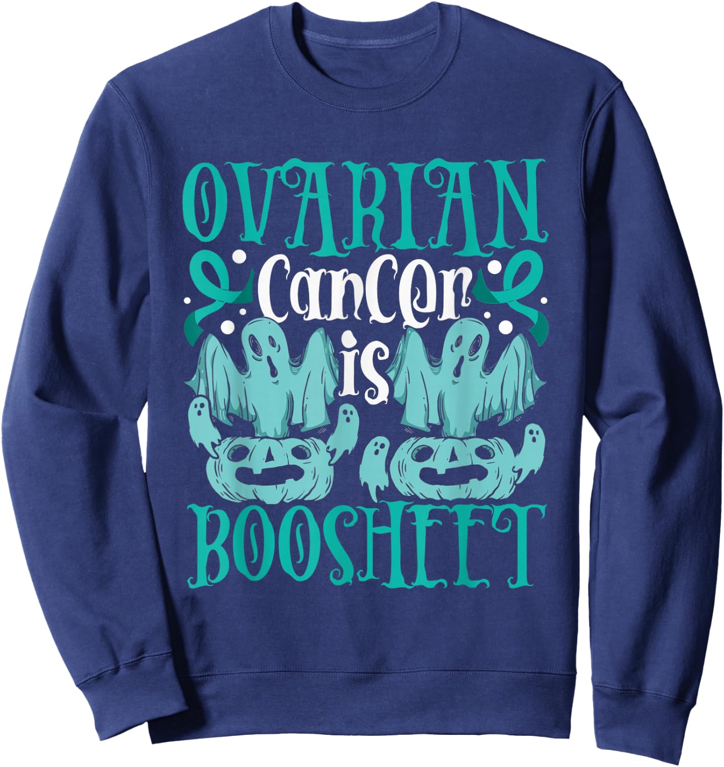 Ovarian Cancer Awareness Sweatshirt - Sweatshirt | Navy