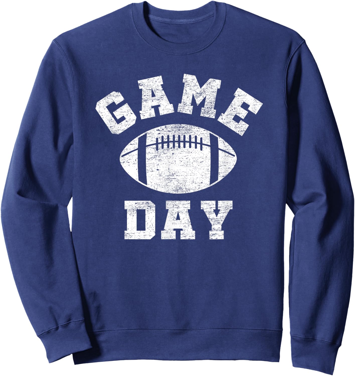 Game Day Football Retro Throwback Sports Sweatshirt - Sweatshirt | Navy