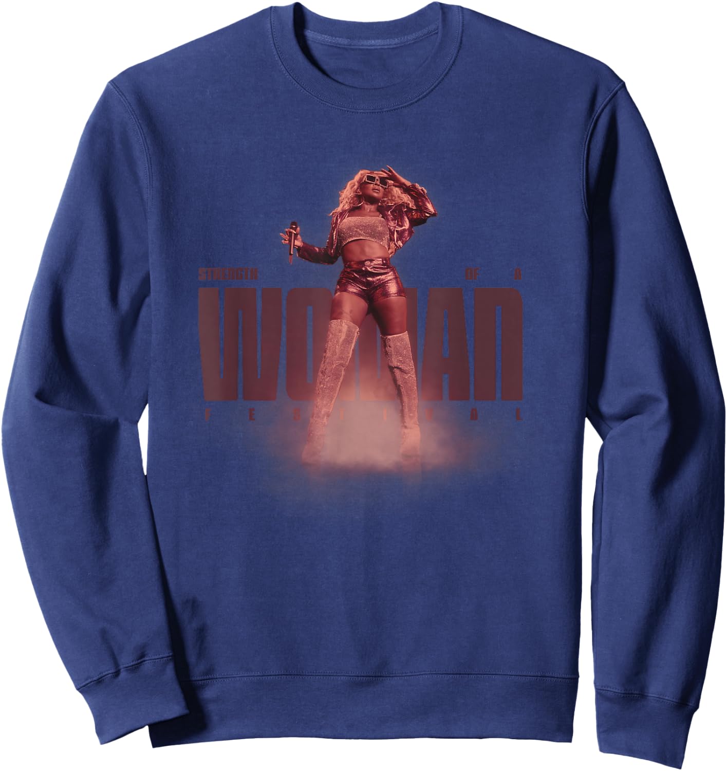 Mary J. Blige Strength of a Woman Sweatshirt - Sweatshirt | Navy