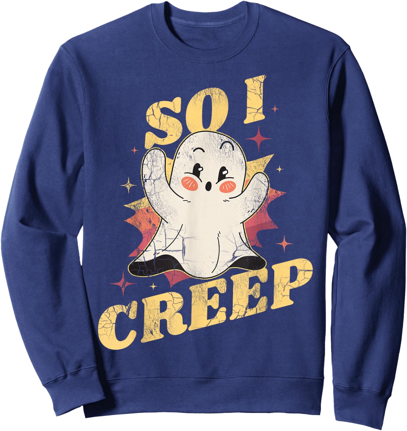 Halloween So I Creep Sweatshirt - Sweatshirt | Navy
