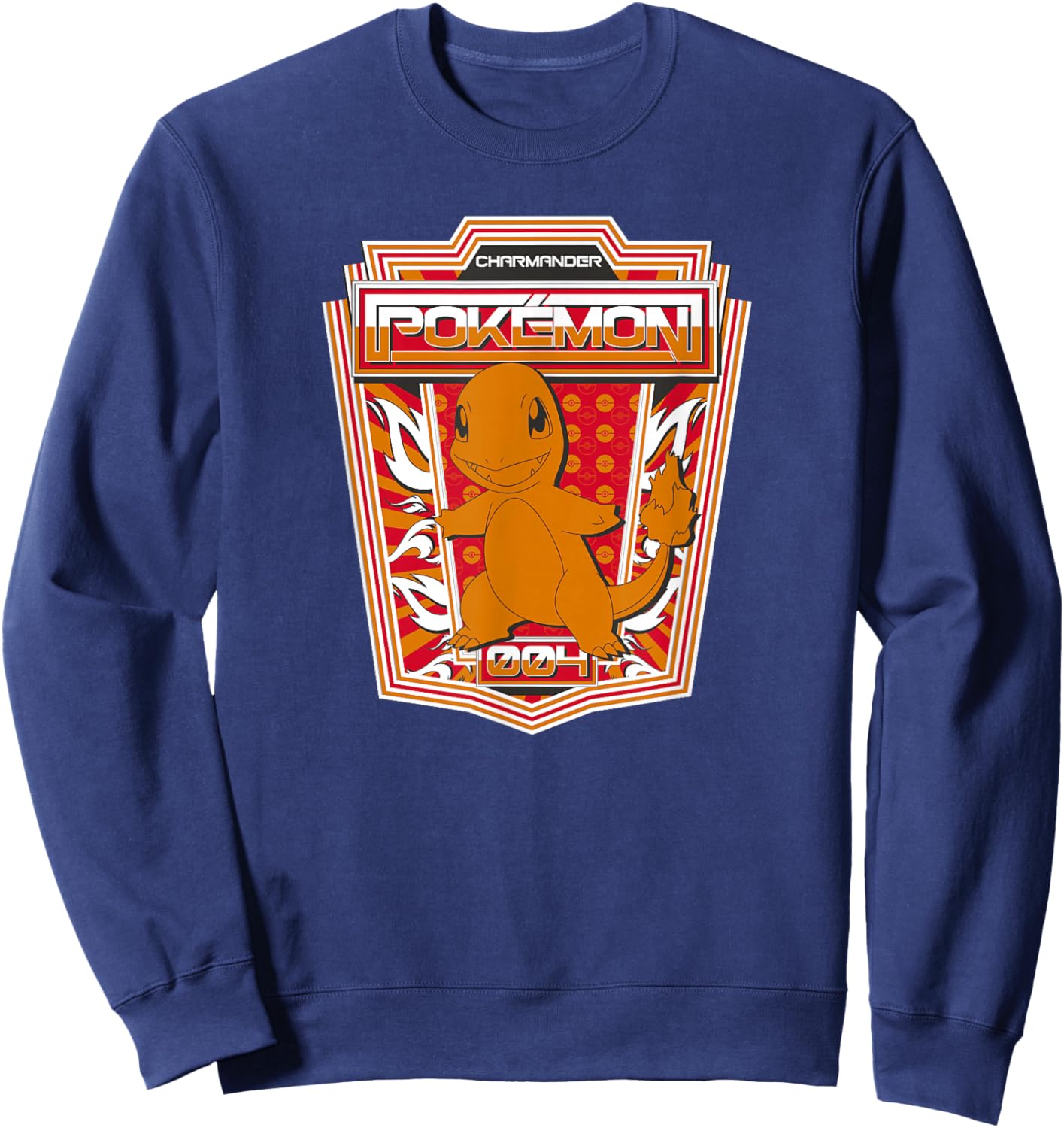 Pokémon Charmander 004 Color Pop Badge Sweatshirt - Sweatshirt | Navy