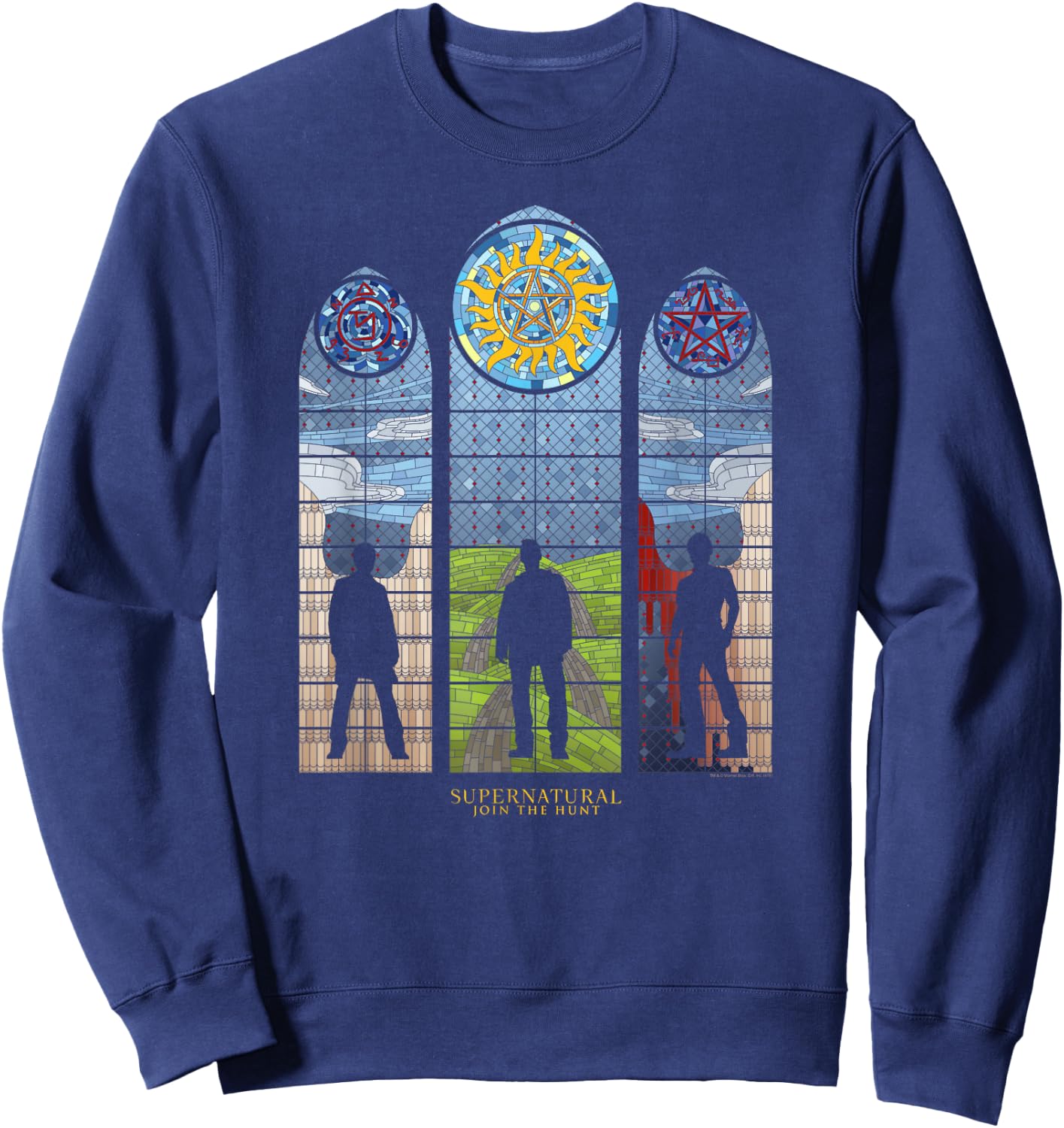 Supernatural Stained Glass Sweatshirt - Sweatshirt | Navy