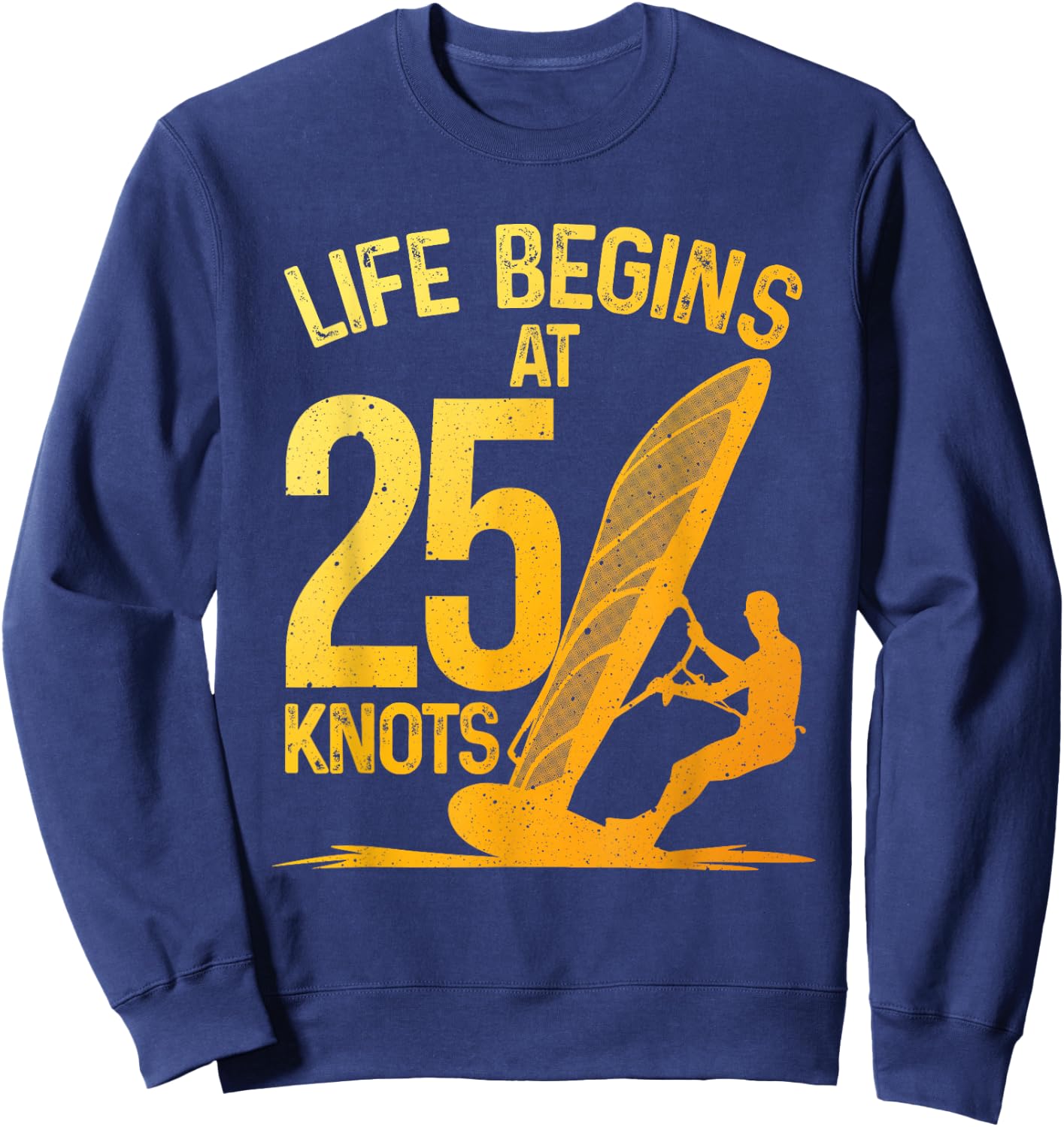 Funny Windsurfing Art Women Wind Surfing Windsurfer Sweatshirt - Sweatshirt | Navy