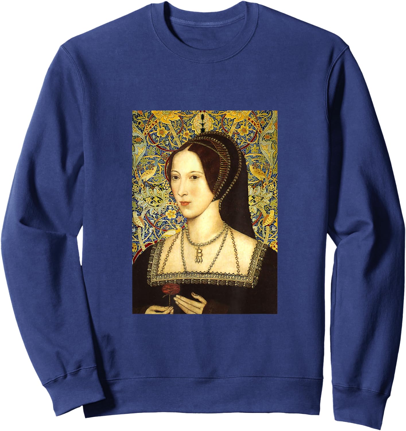 Anne Boleyn Portrait Sweatshirt - Sweatshirt | Navy