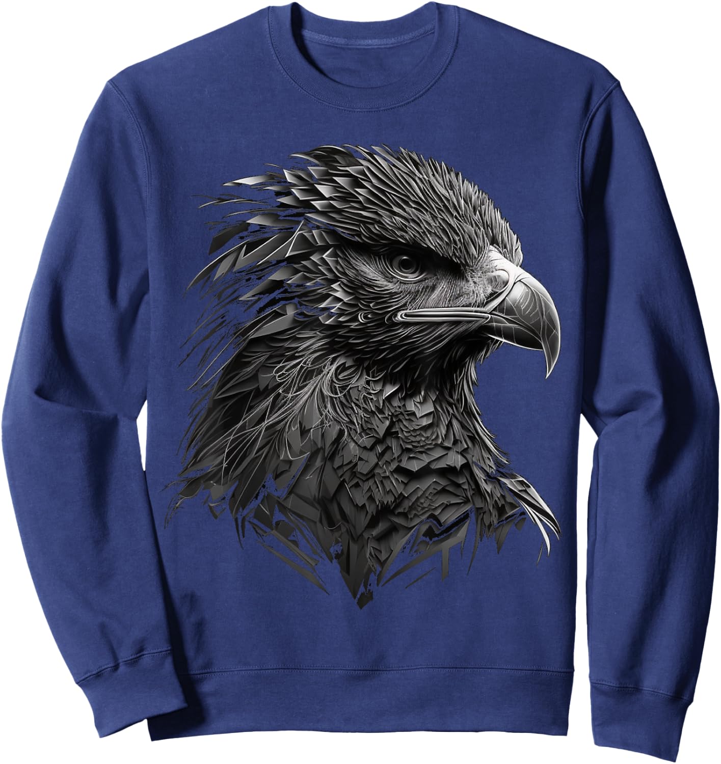 Eagle Bird Falcon Bird Motif Animal Sweatshirt - Sweatshirt | Navy