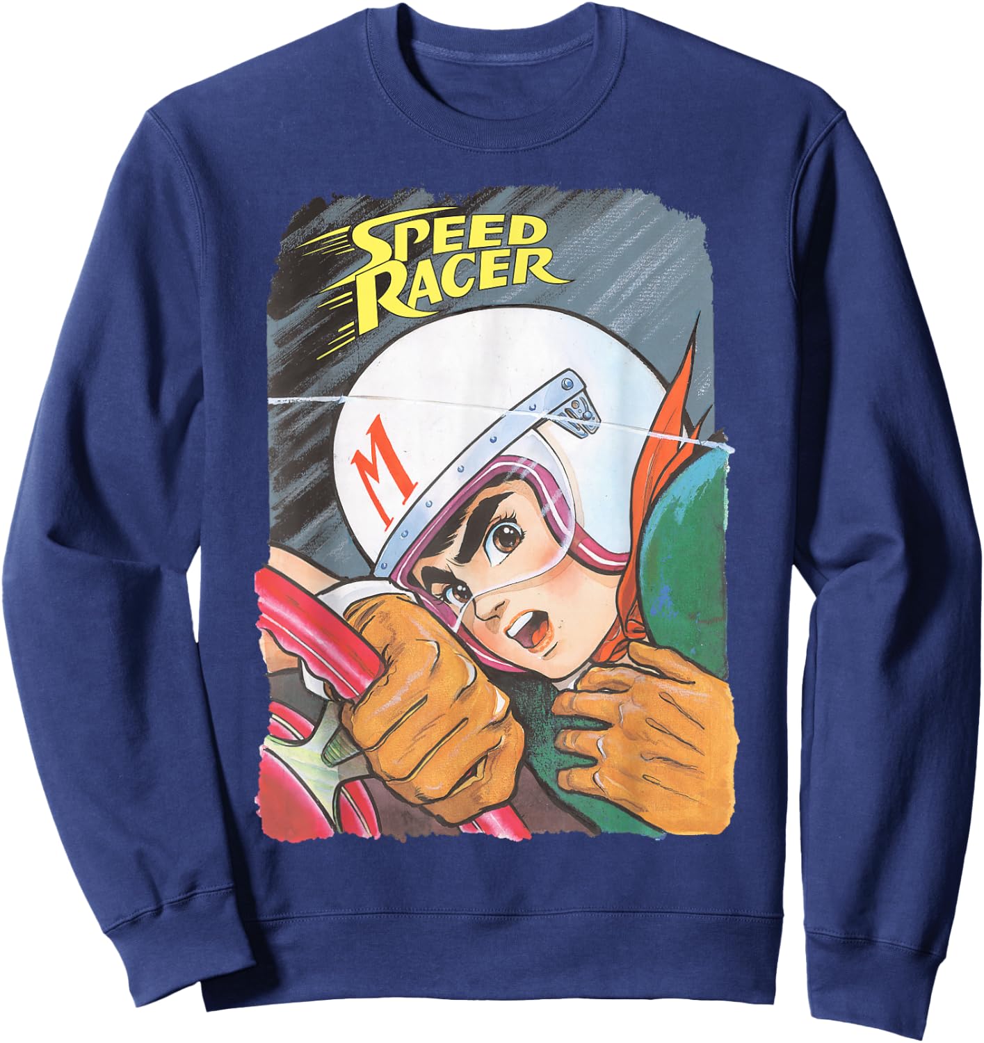 Manga Speed Racer Logo Close Sweatshirt - Sweatshirt | Navy