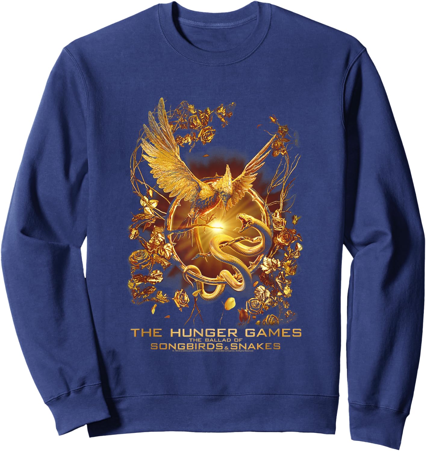 Hunger Games The Ballad of Songbirds and Snakes Movie Poster Sweatshirt - Sweatshirt | Navy