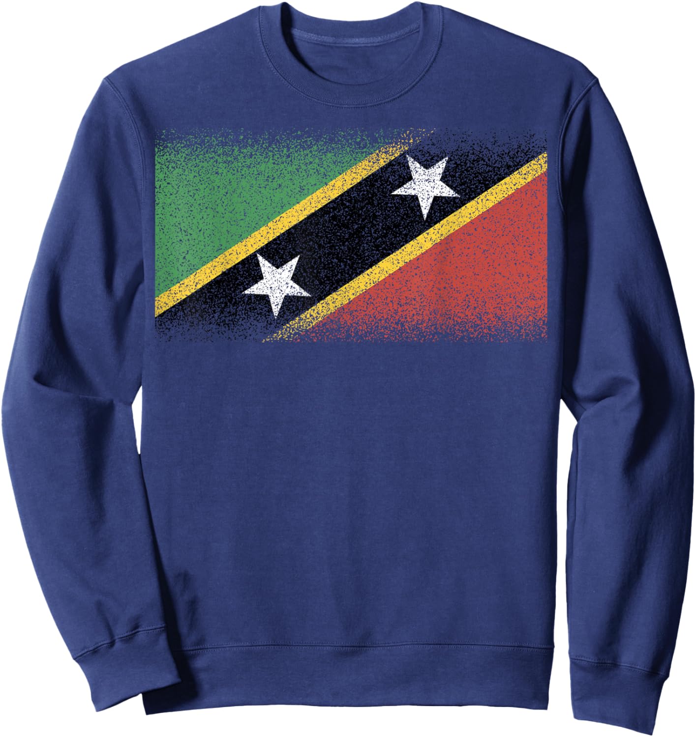 National Flag of Saint Kitts souvenir gift women Sweatshirt - Sweatshirt | Navy