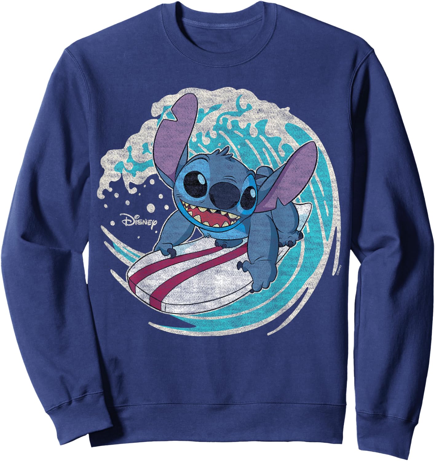 Lilo & Stitch - Stitch Surf Sweatshirt - Sweatshirt | Navy