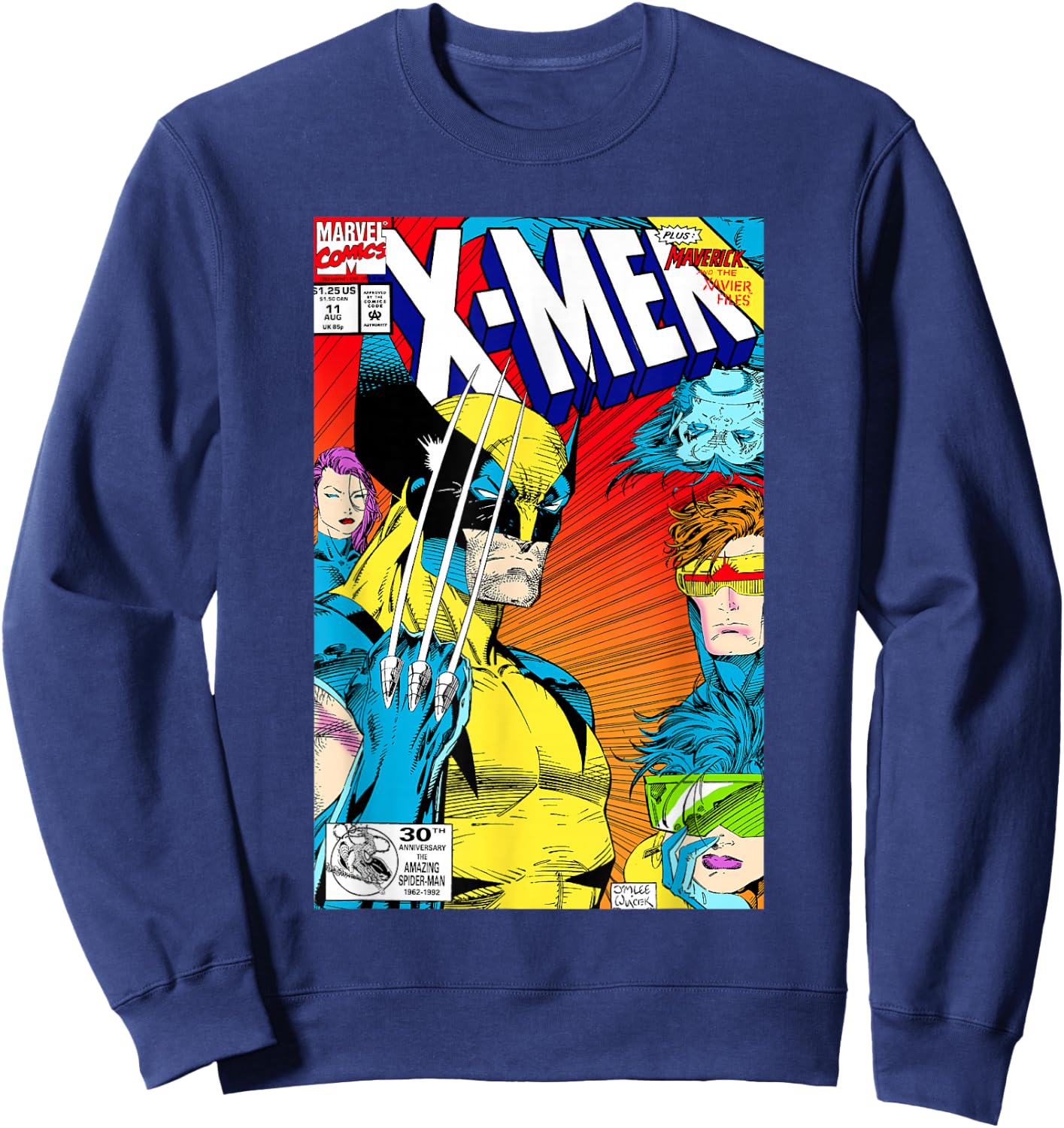 Marvel X-Men The X-Cutioner's Song Comic Book Cover Sweatshirt - Sweatshirt | Navy