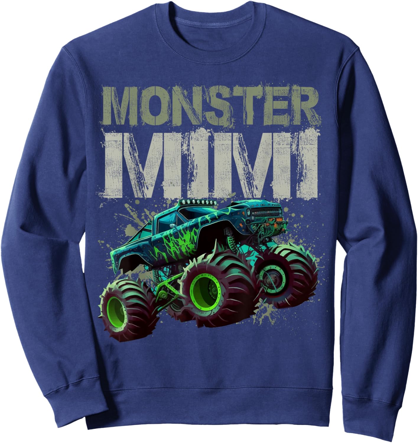 Monster Truck Mimi Family Matching Monster Truck Lovers Sweatshirt - Sweatshirt | Navy