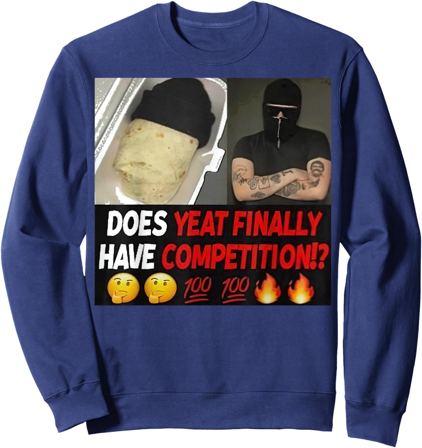 Does Yeat Finally Have Competition For Sweatshirt - Sweatshirt | Navy