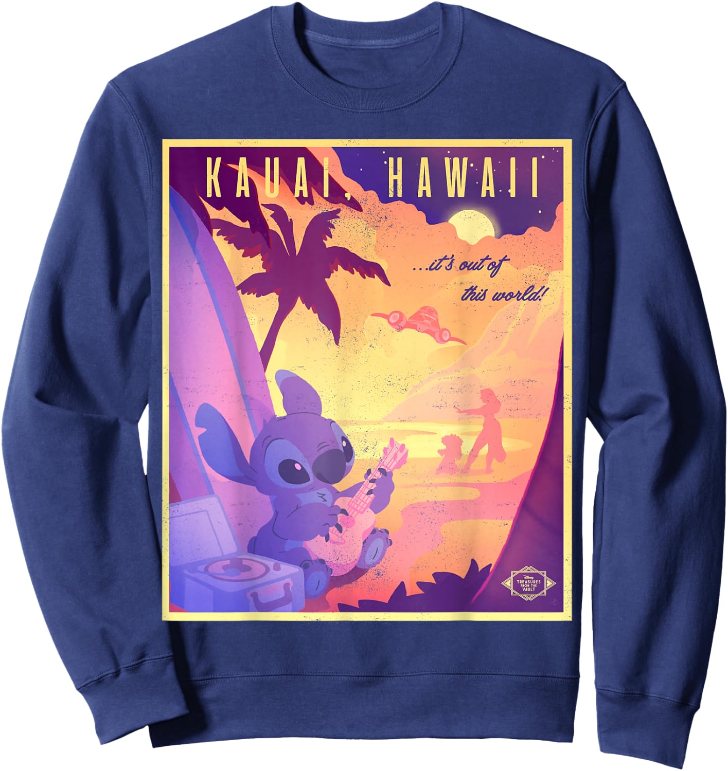 Disney Lilo & Stitch Kauai Hawaii It's Out of This World Sweatshirt - Sweatshirt | Navy
