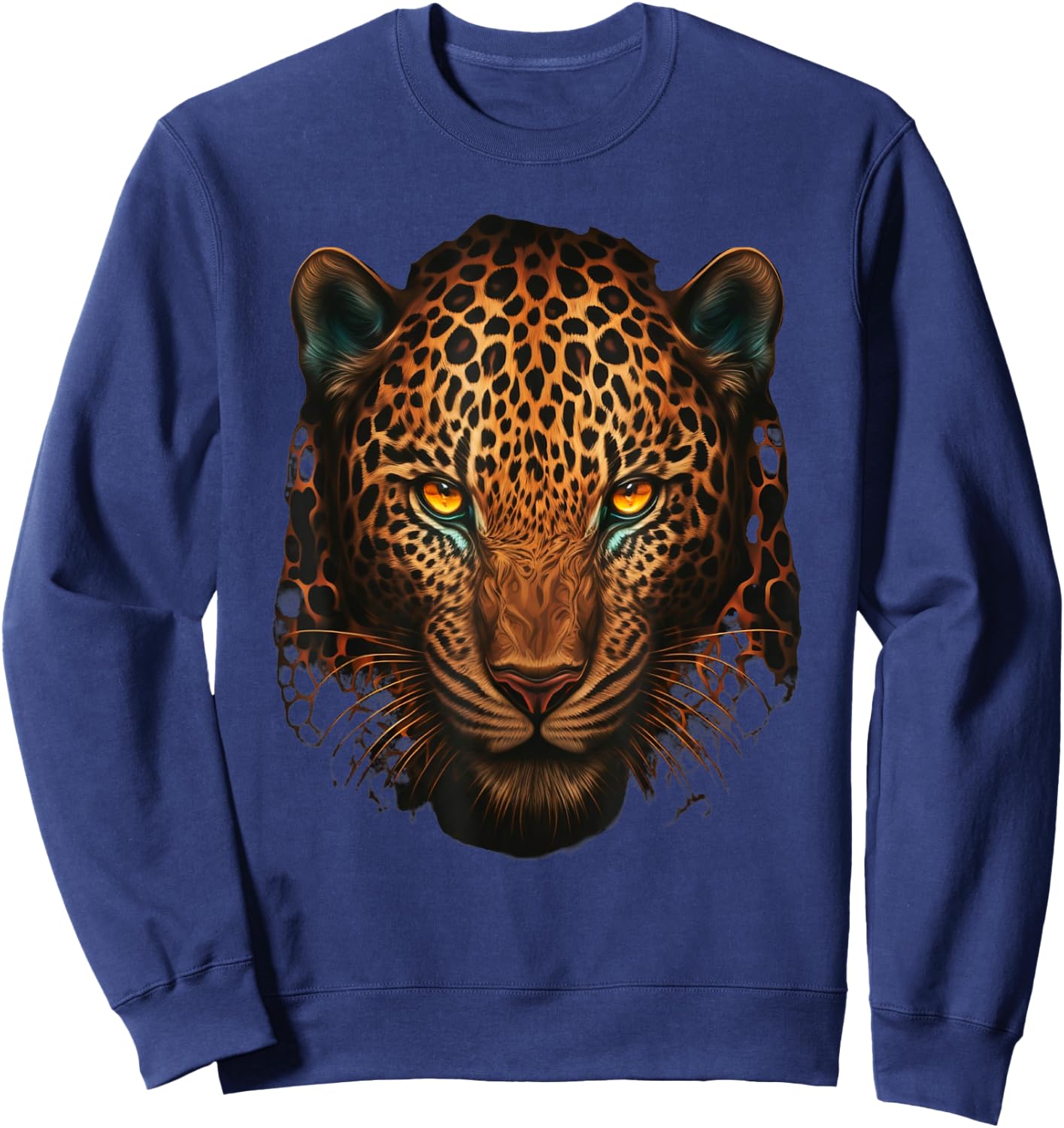 Jaguar face & head for lover Animal Wild Sweatshirt - Sweatshirt | Navy