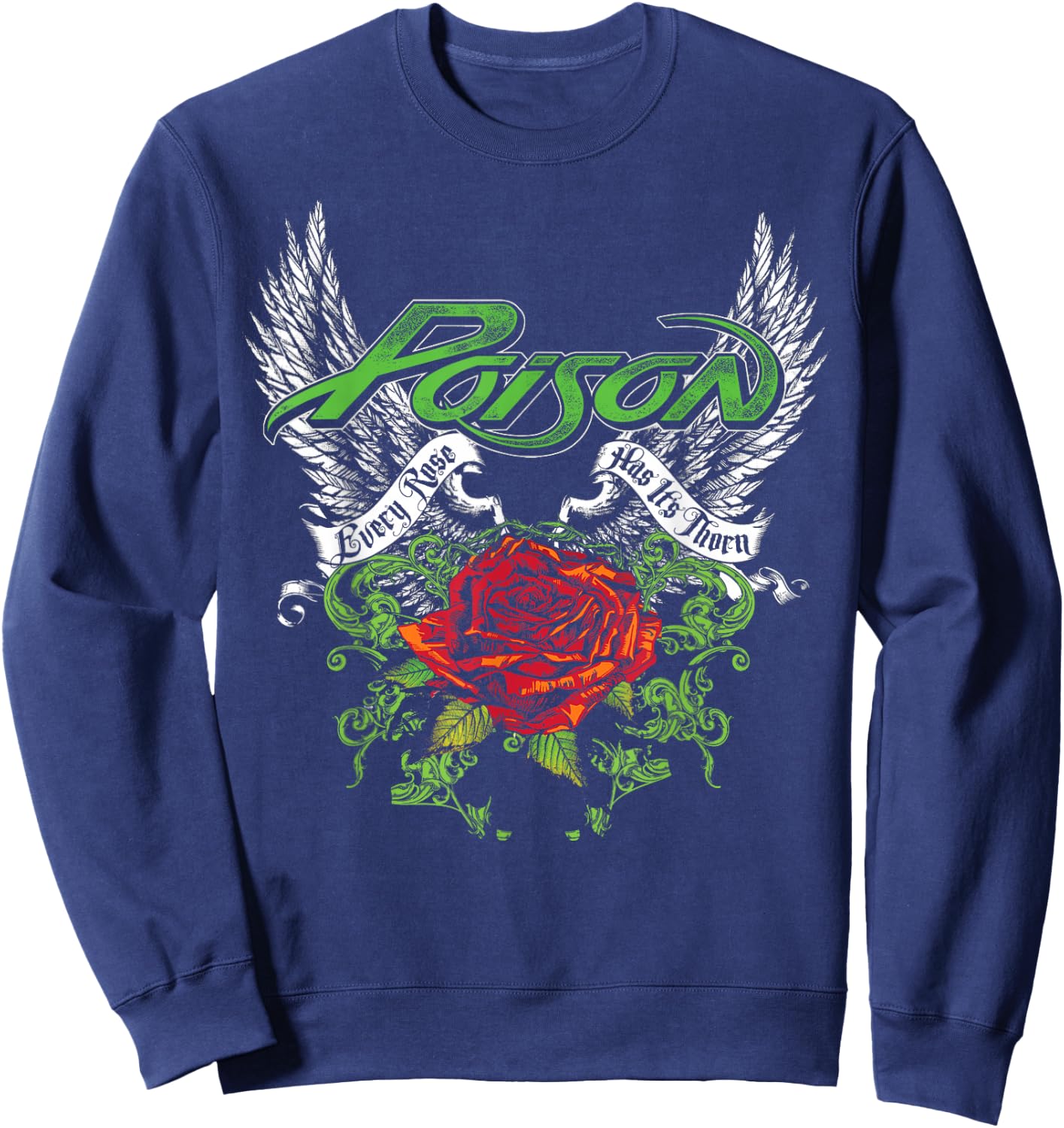 Poison - Thorns & Wings Sweatshirt - Sweatshirt | Navy