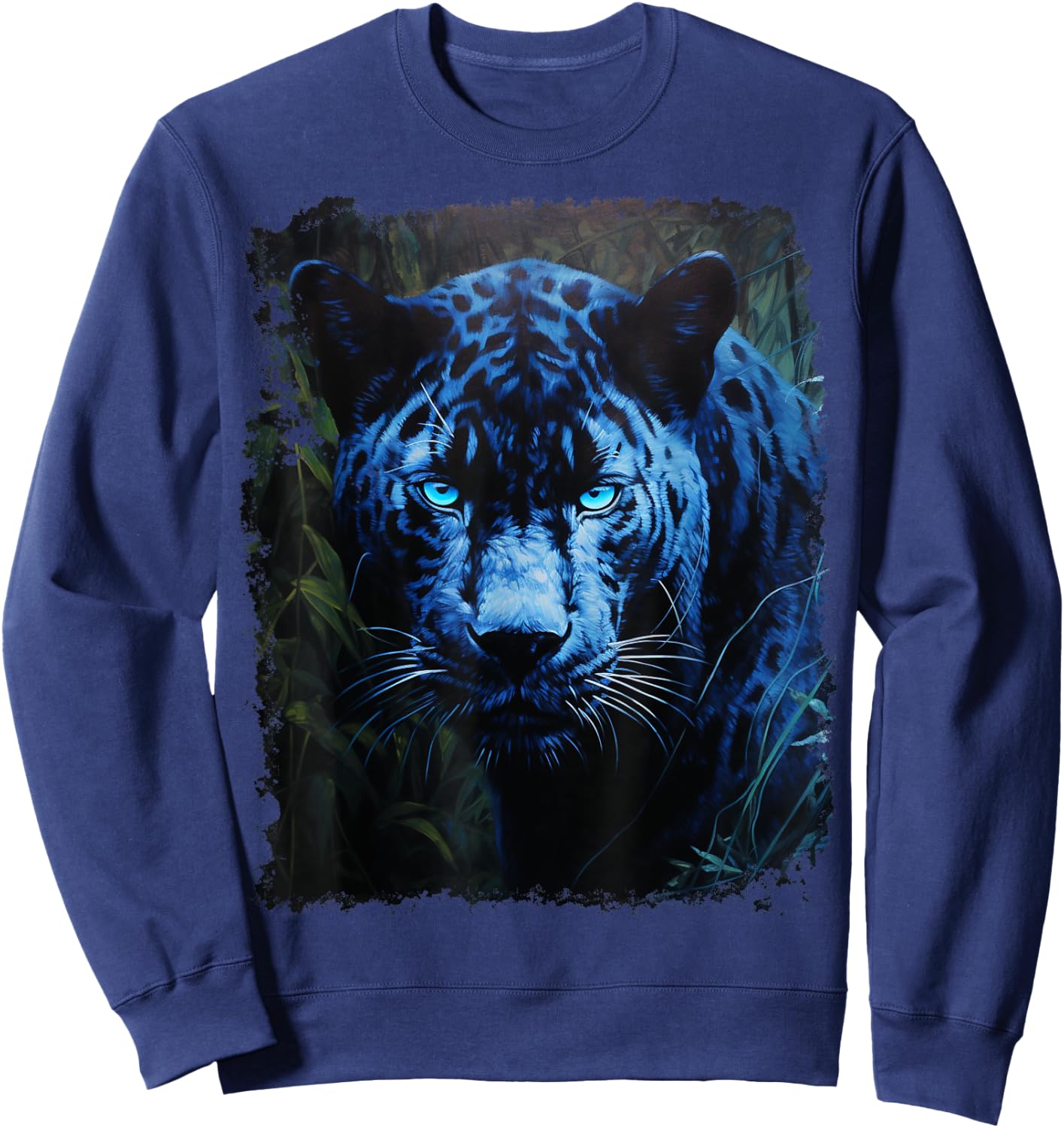 Blue Panther Black Sweatshirt - Sweatshirt | Navy
