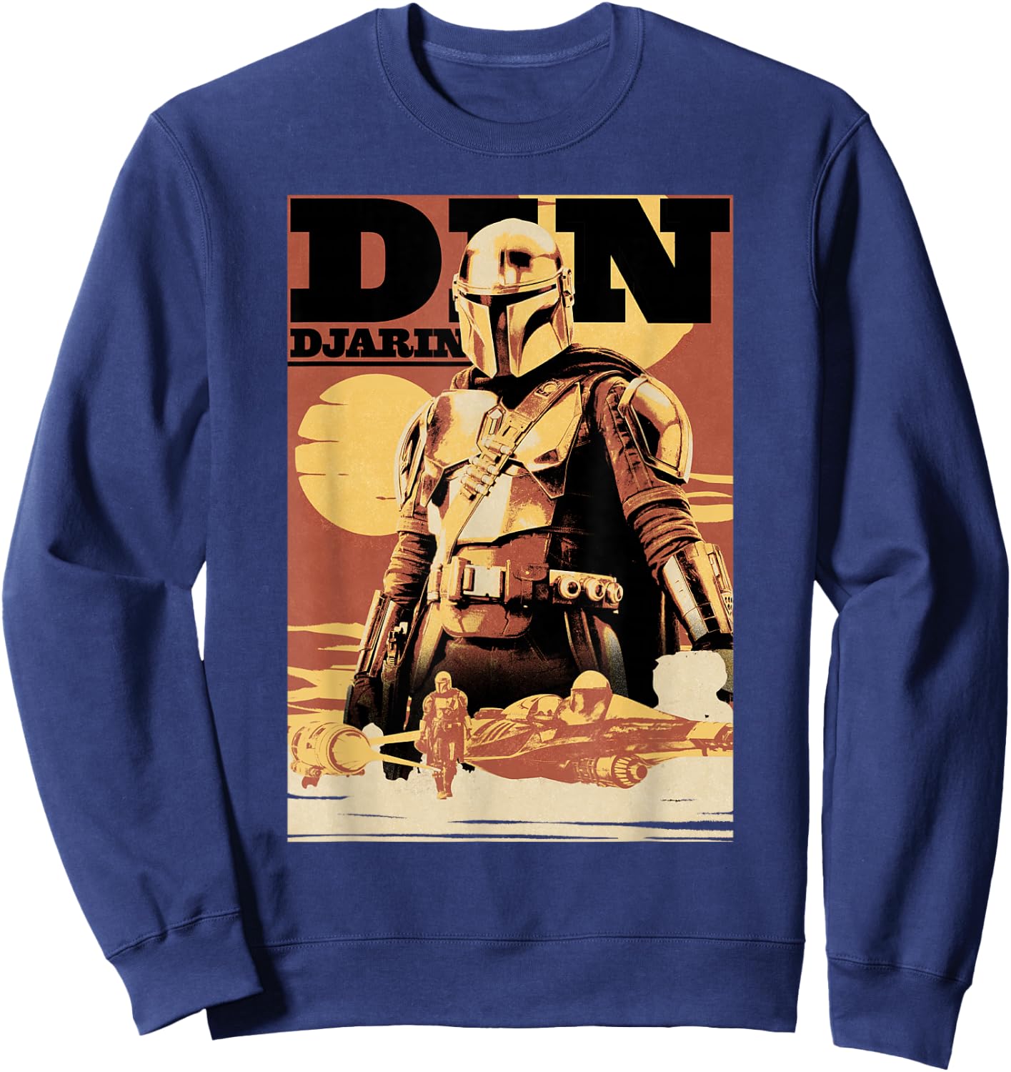 Star Wars The Book Of Boba Fett Din Djarin Tatooine Sweatshirt - Sweatshirt | Navy