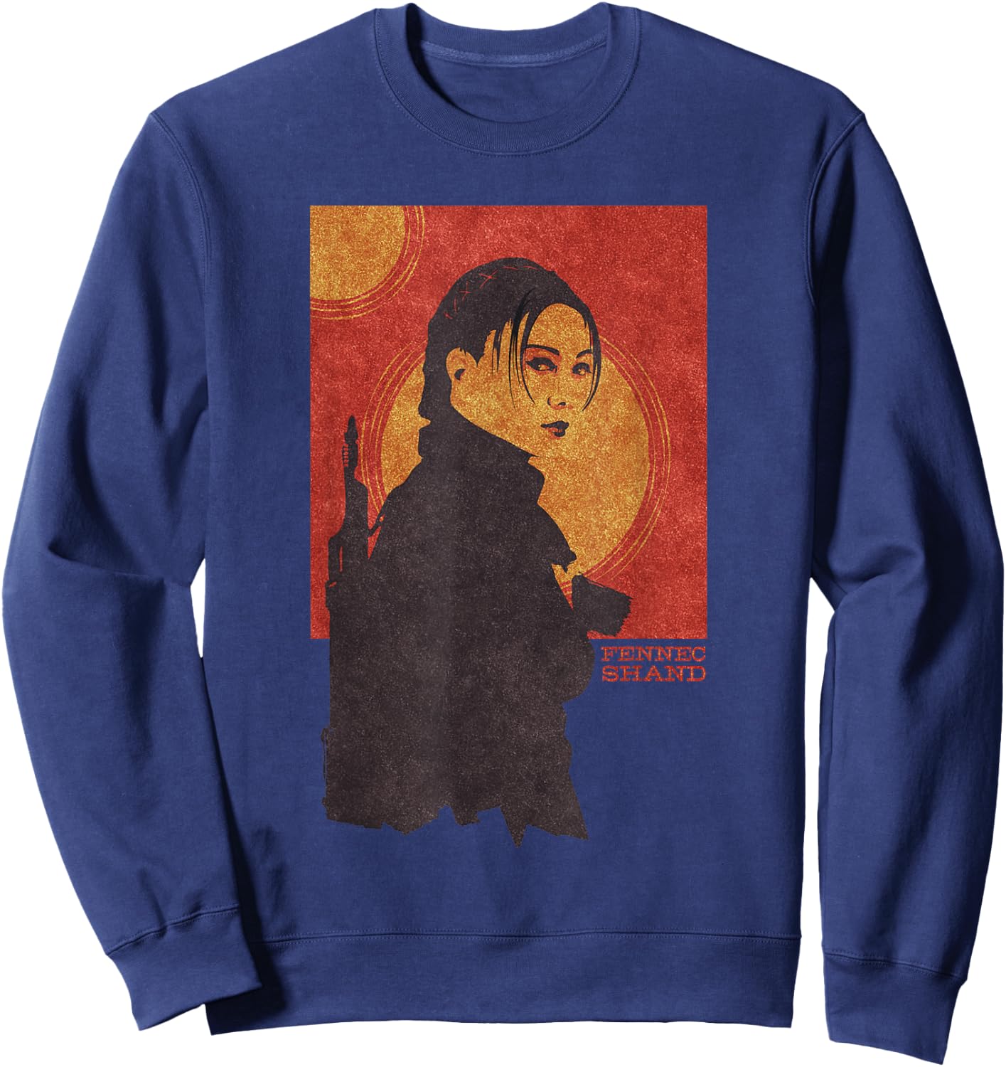 Star Wars The Book of Boba Fett Fennec Shand Red Tatooine Sweatshirt - Sweatshirt | Navy