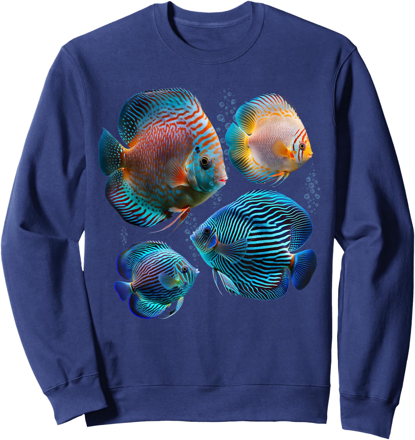 Discus Fish For Fishkeeping Aquariums Lover Sweatshirt - Sweatshirt | Navy