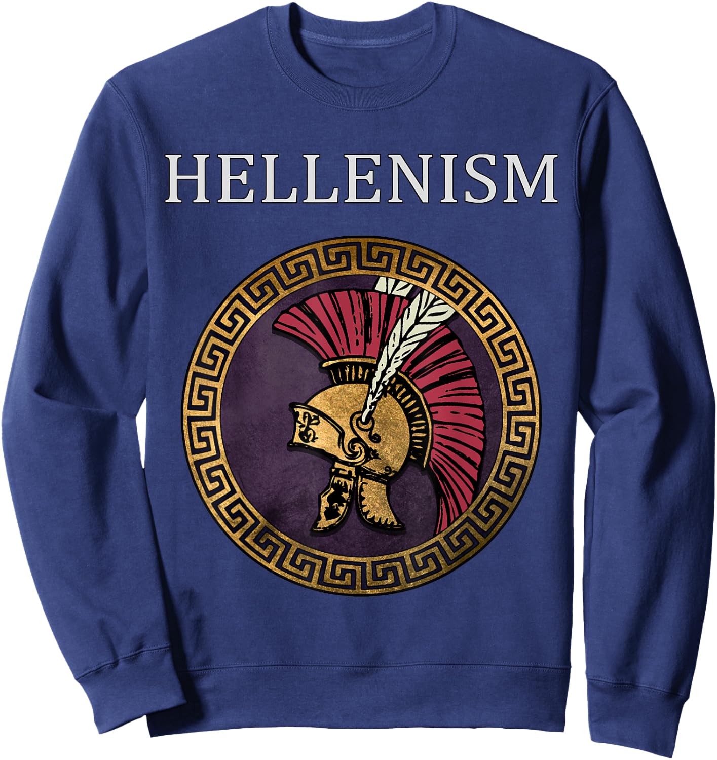 Hellenism Ancient Greek and Macedon Symbol Sweatshirt - Sweatshirt | Navy