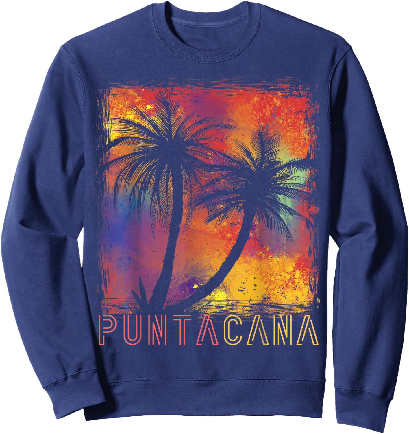 Punta Cana Vacation Dominican Beach Women Sweatshirt - Sweatshirt | Navy