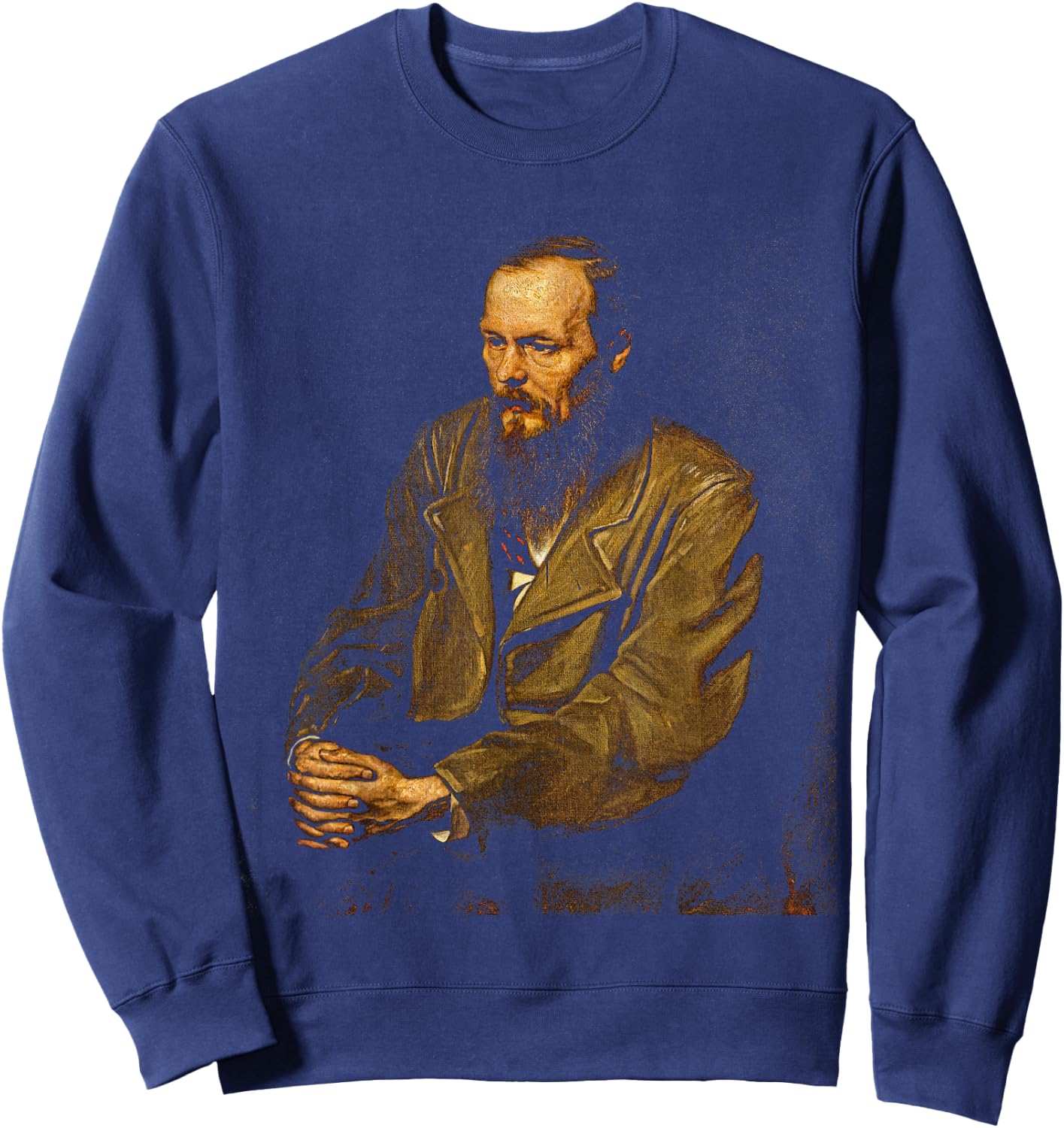 Fyodor Mikhailovich Dostoevsky Sweatshirt - Sweatshirt | Navy