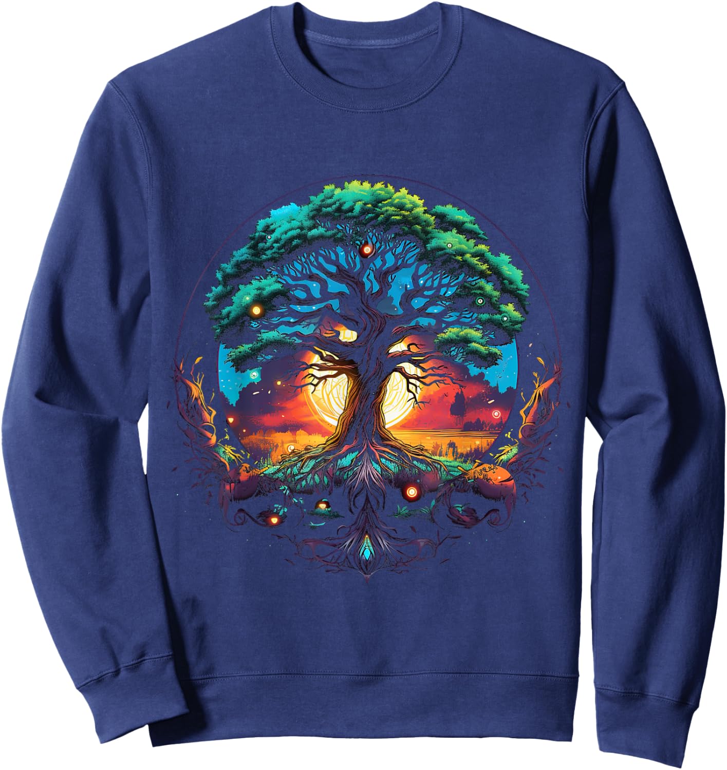 Tree of Life Viking Midgard Thor Walhalla Sweatshirt - Sweatshirt | Navy