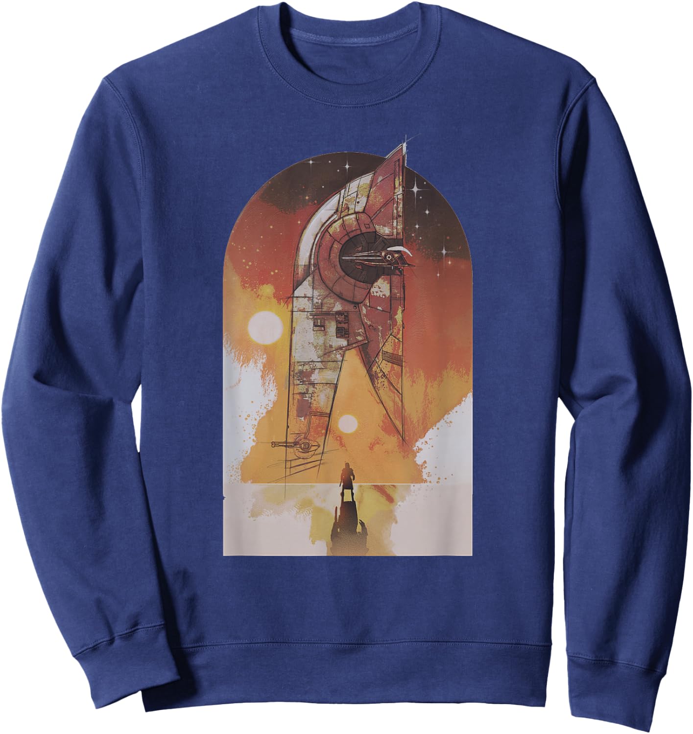 Star Wars The Book of Boba Fett Ship Tatooine Sweatshirt - Sweatshirt | Navy