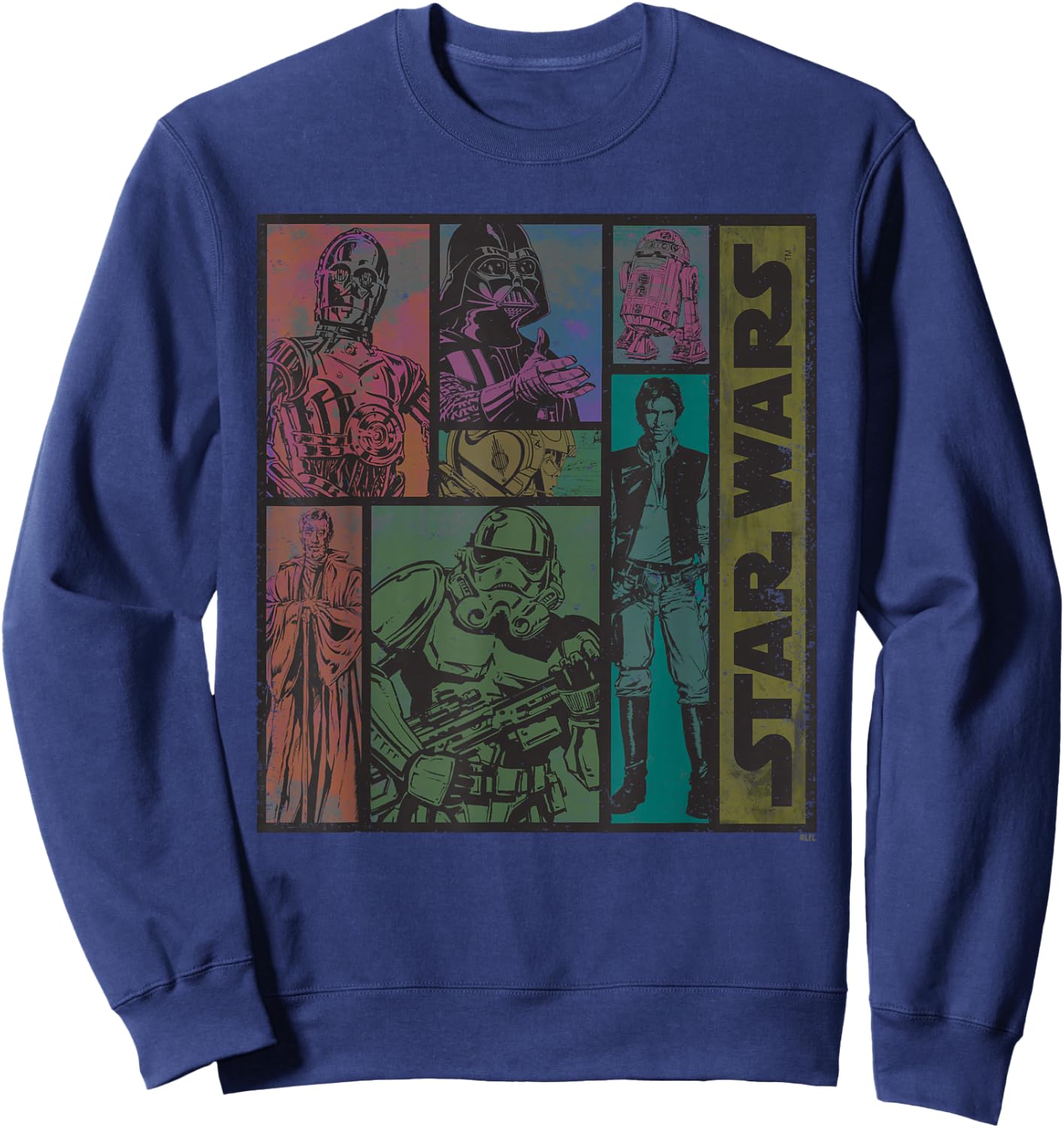 Star Wars Classic Comic Art Episode IV Retro Vintage Sweatshirt - Sweatshirt | Navy
