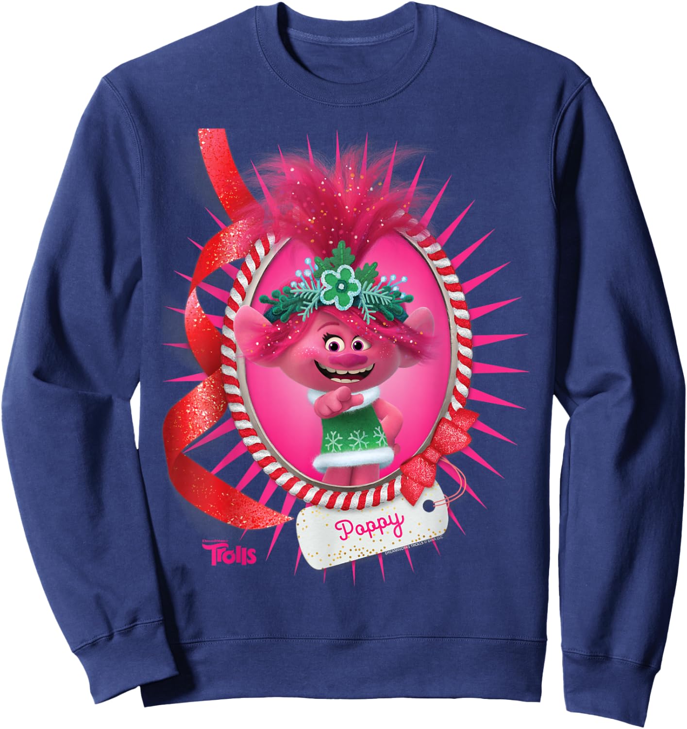DreamWorks Trolls Poppy Holiday Sweatshirt - Sweatshirt | Navy