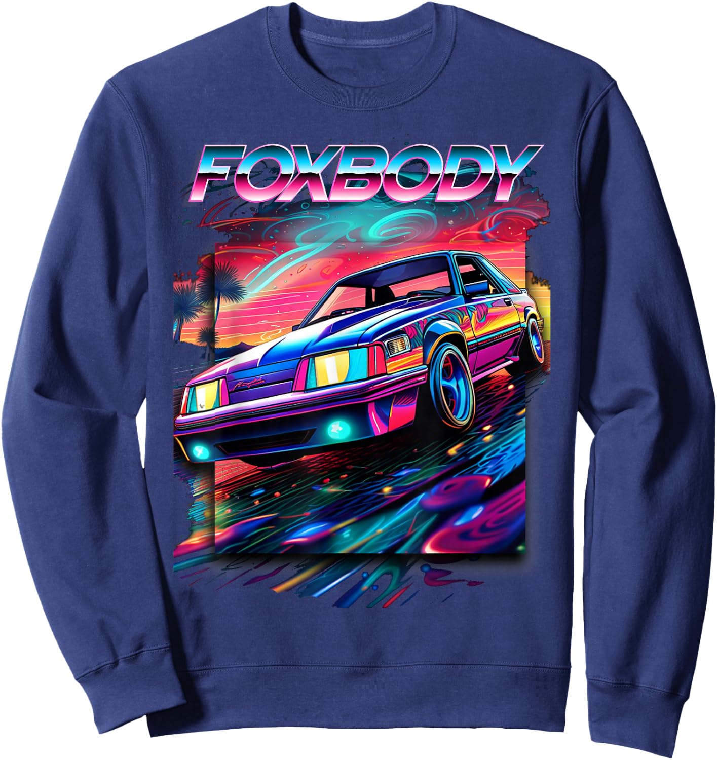 Foxbody, Foxbody Nation, Foxbody stang, Car enthusiast Sweatshirt - Sweatshirt | Navy