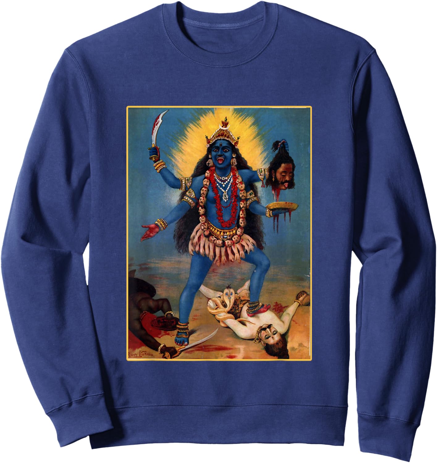 Ma Kali The Divine Mother Sweatshirt - Sweatshirt | Navy