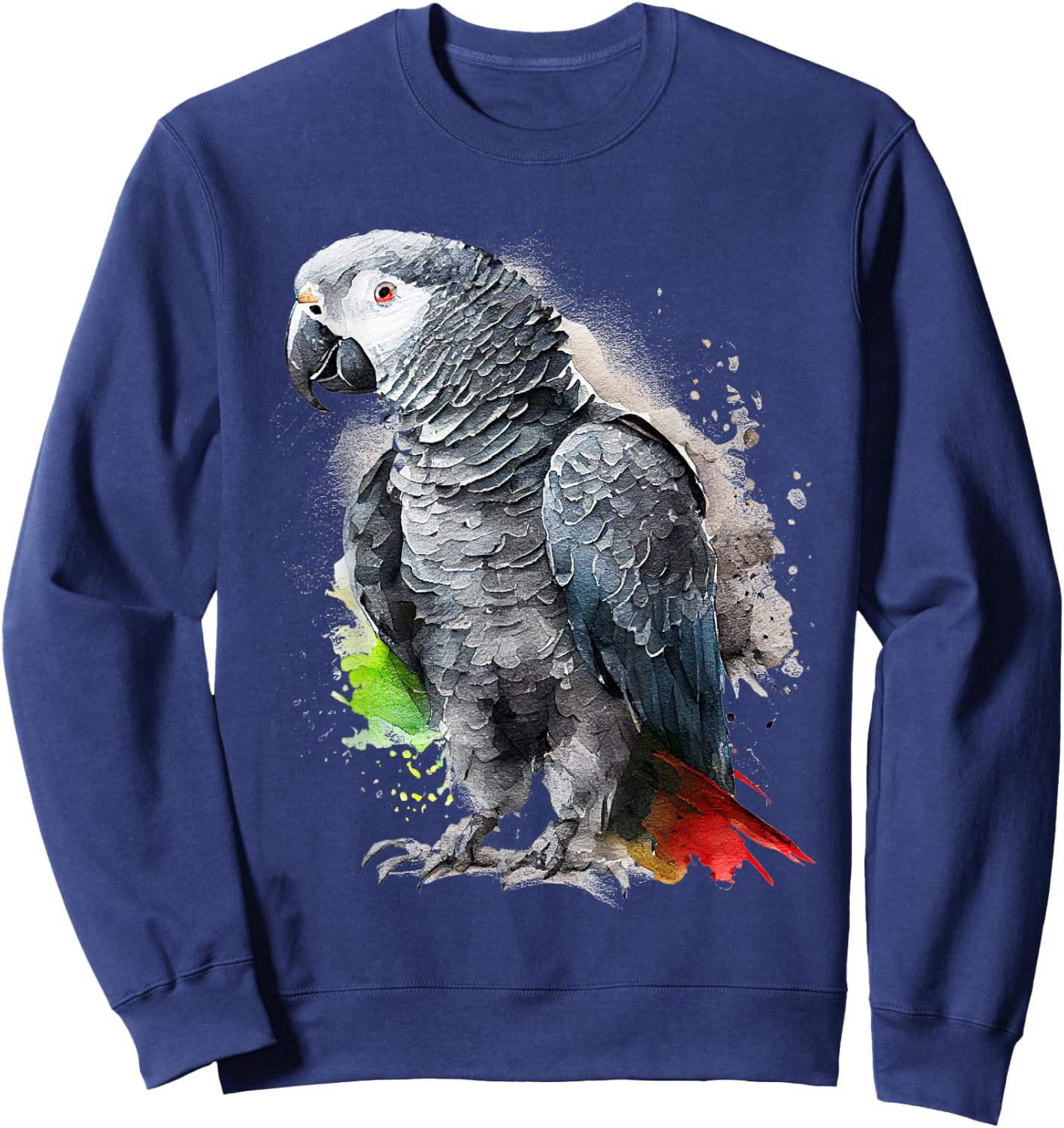 Beautiful African Grey Parrot Sweatshirt - Sweatshirt | Navy