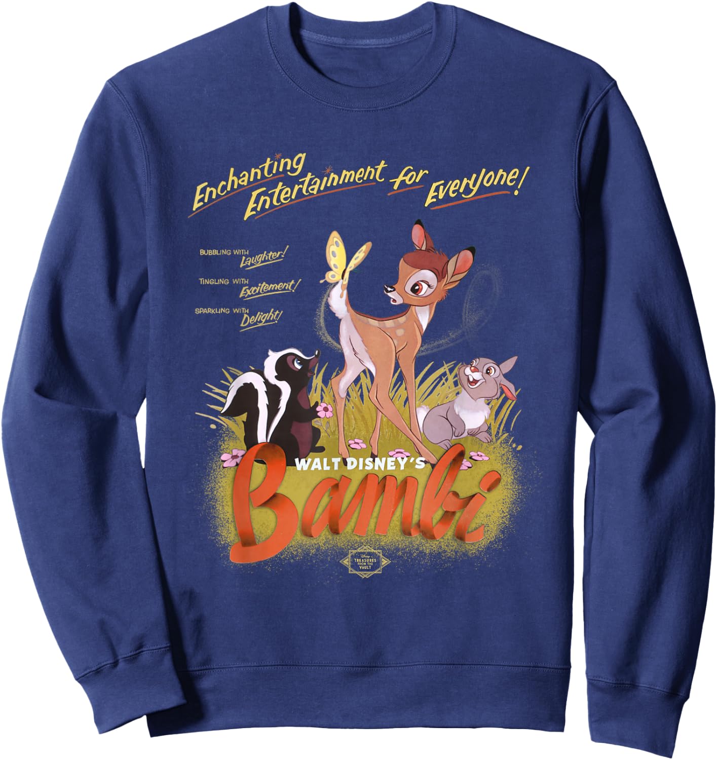 Disney Bambi Vintage Movie Art Classic Sweatshirt - Sweatshirt | Navy