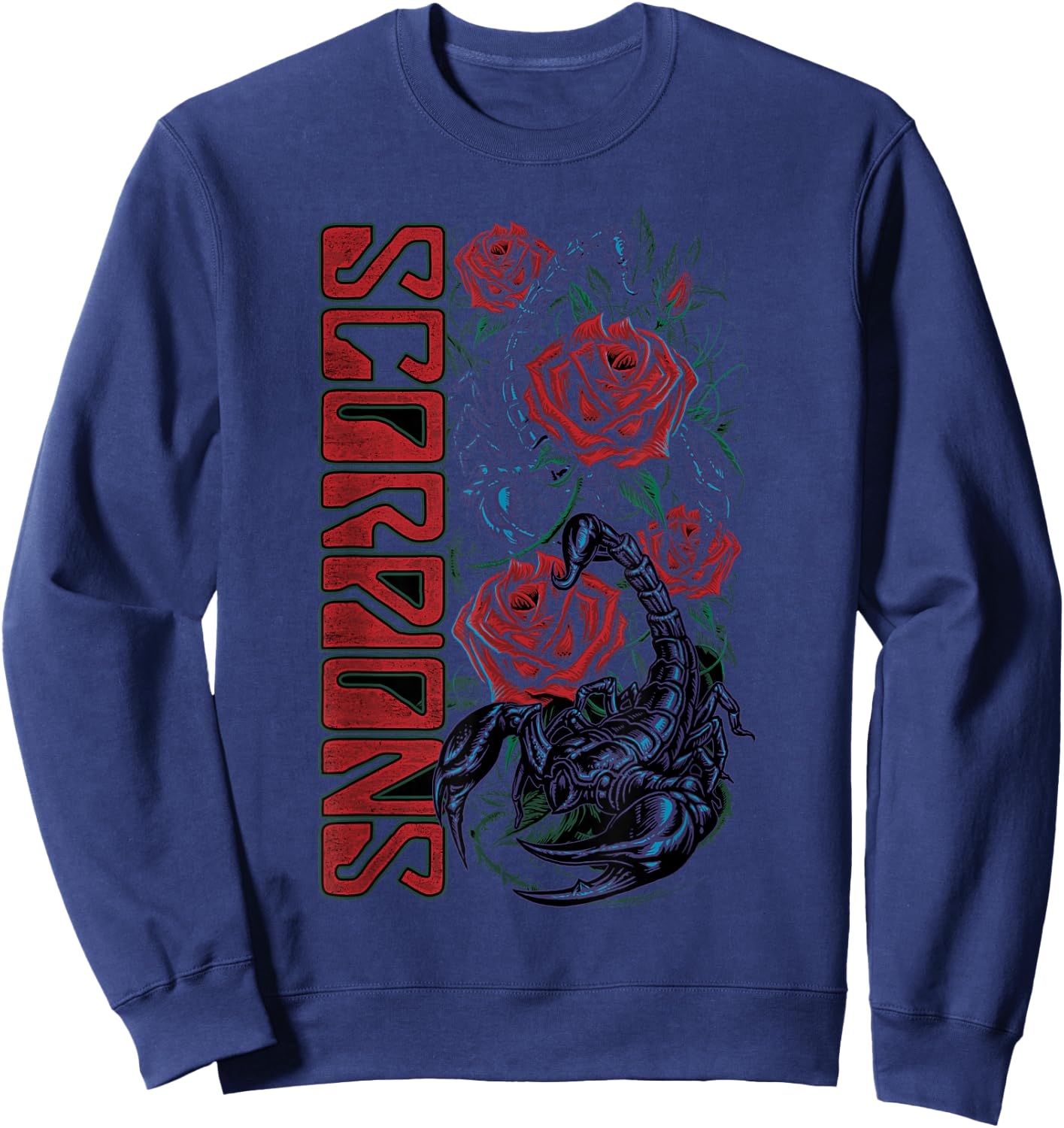 Official Scorpions Black Ballad Sweatshirt - Sweatshirt | Navy