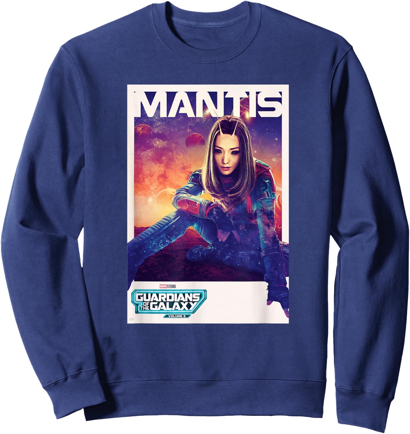 Marvel Guardians of The Galaxy Volume 3 Mantis Poster Sweatshirt - Sweatshirt | Navy