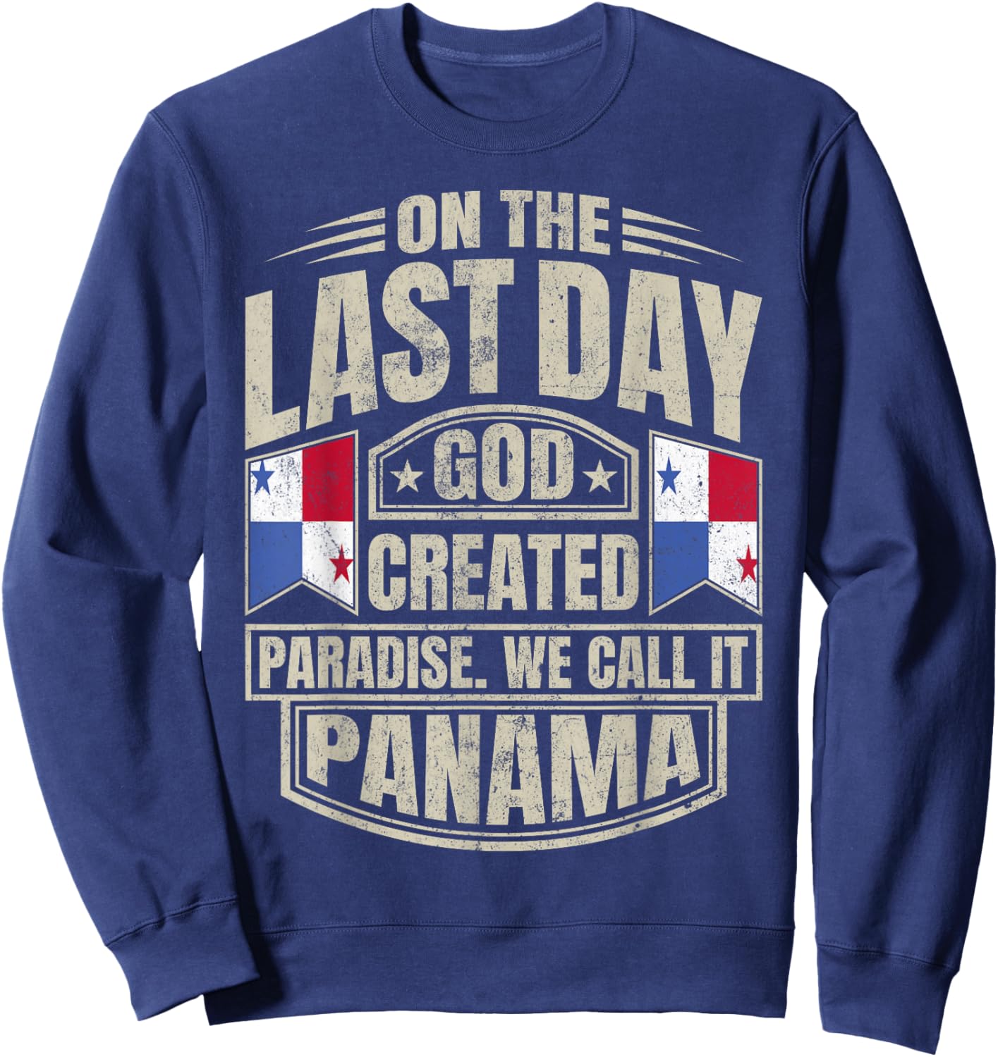Panamanian Men & Women Panama Sweatshirt - Sweatshirt | Navy