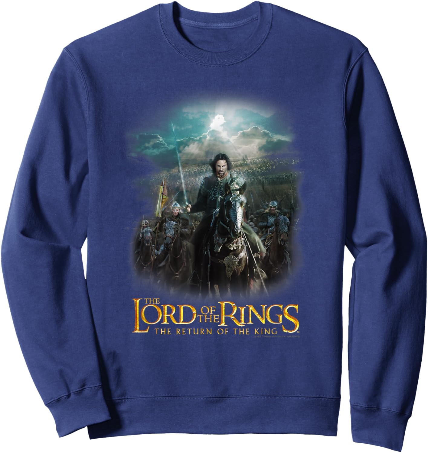 The Lord of the Rings The Return Of The King Epic Poster Sweatshirt - Sweatshirt | Navy