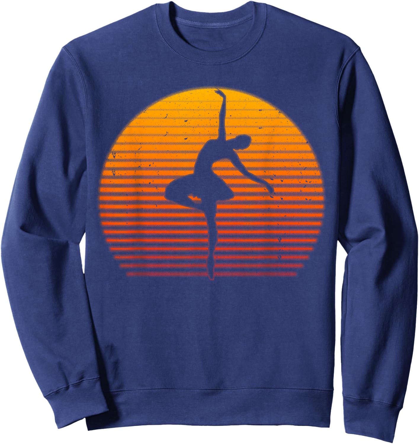 Funny Ballet Design For Girls Teens Women Ballerina Dancer Sweatshirt - Sweatshirt | Navy